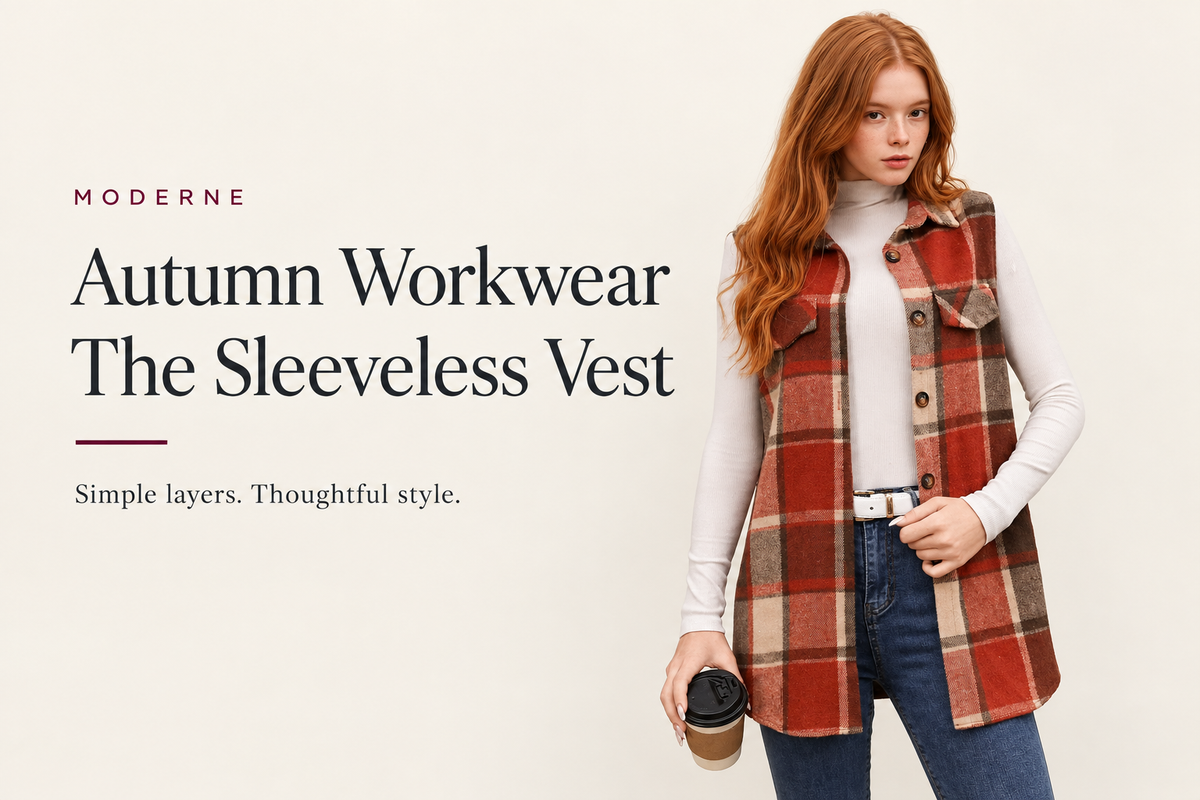 How to Style a Sleeveless Vest for Autumn Workwear