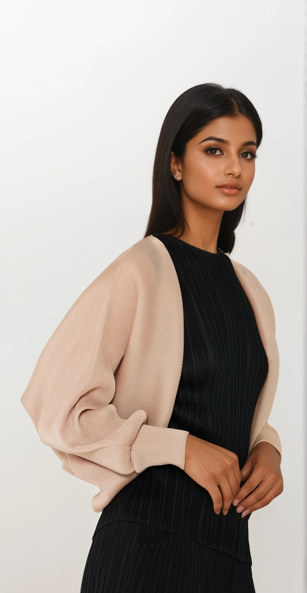 Sleek Ribbed Bolero Cardigan