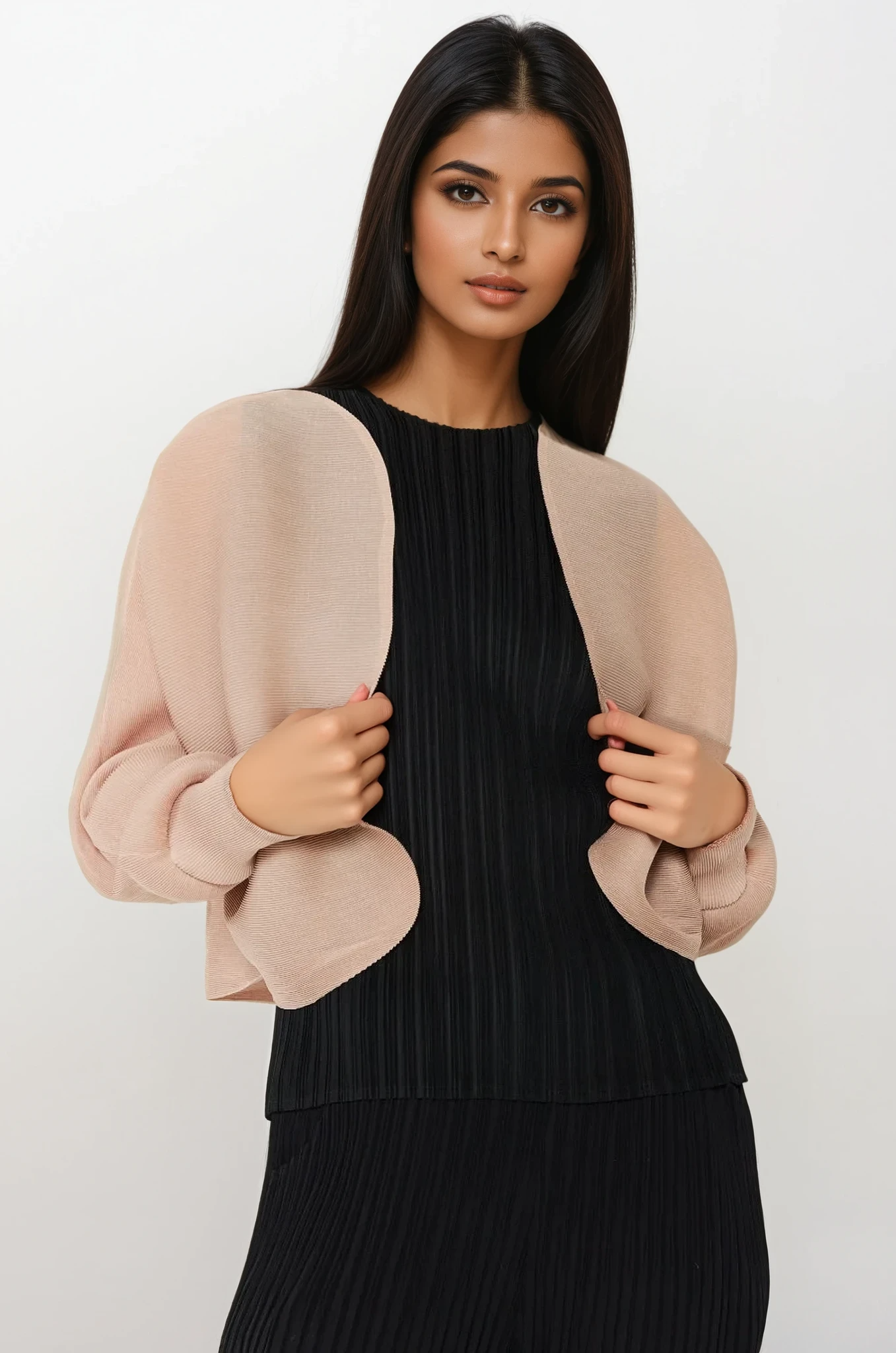 Sleek Ribbed Bolero Cardigan