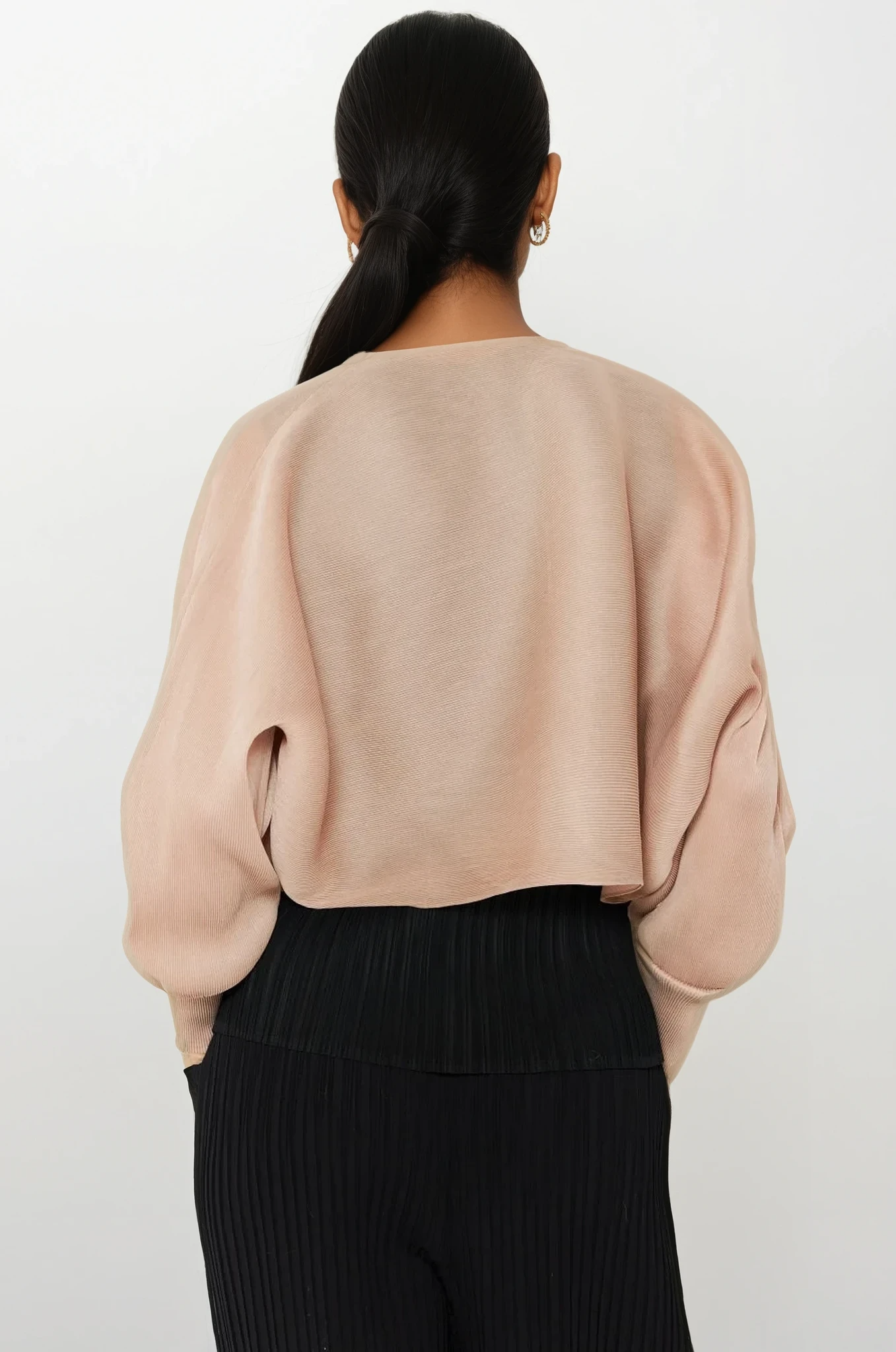 Sleek Ribbed Bolero Cardigan