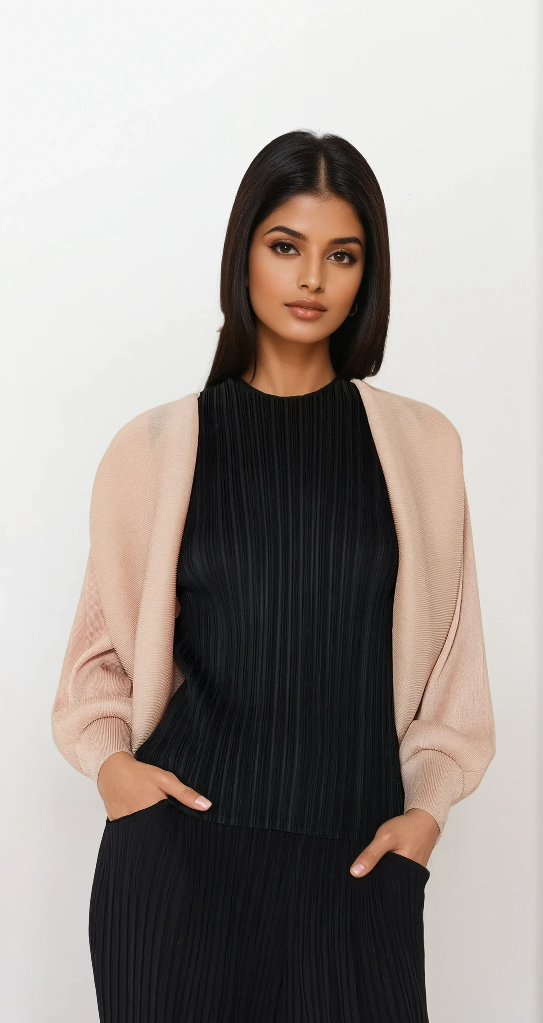 Sleek Ribbed Bolero Cardigan