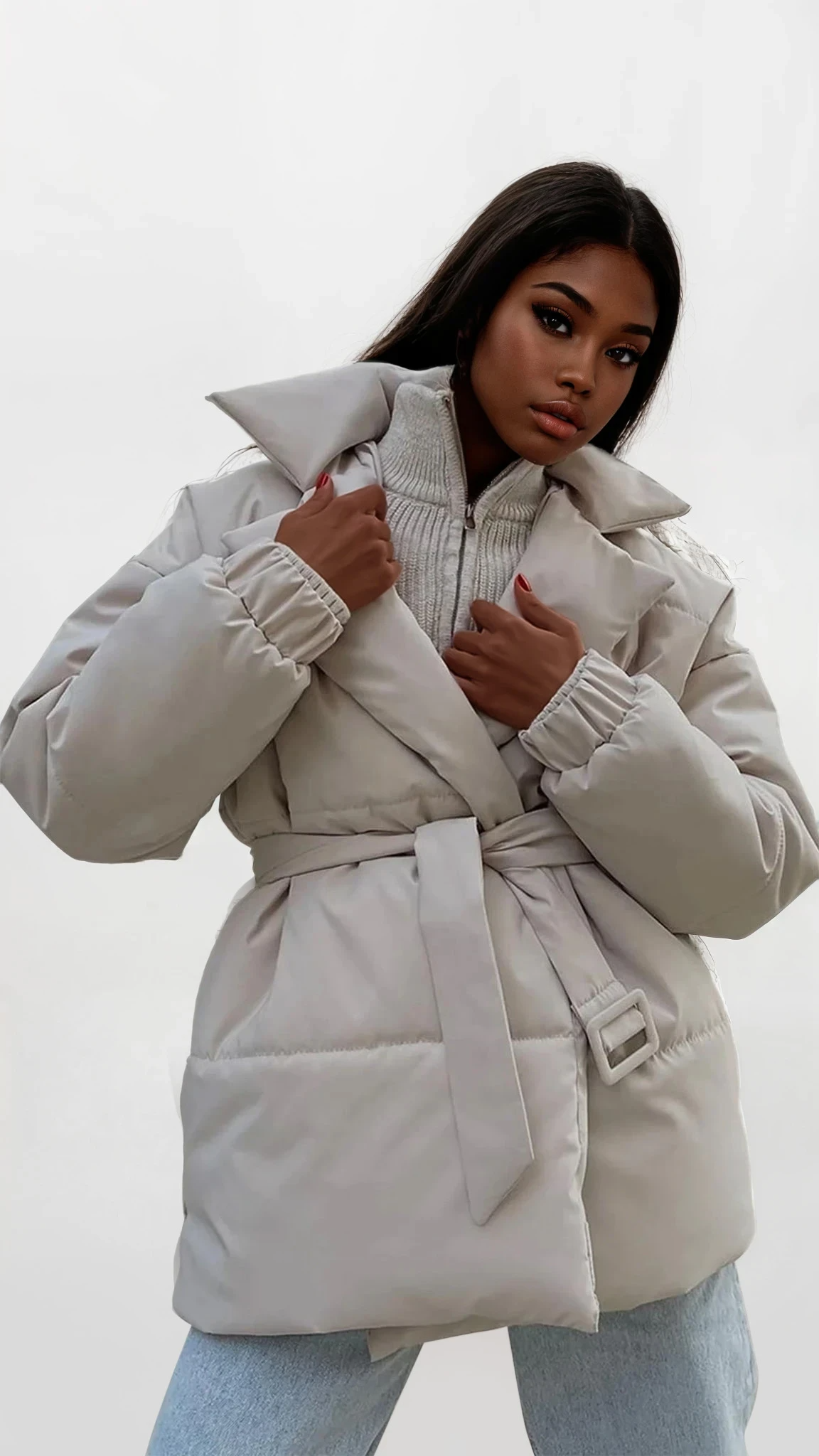 Winter Collared Puffer Coat