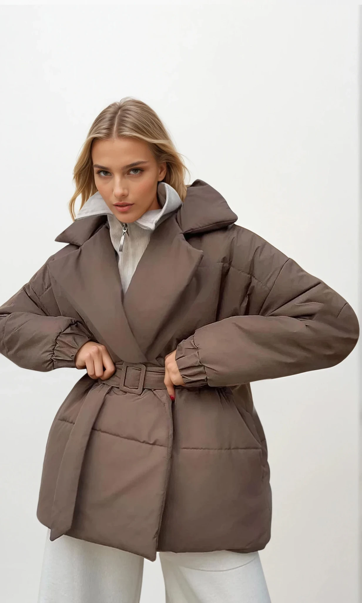 Winter Collared Puffer Coat