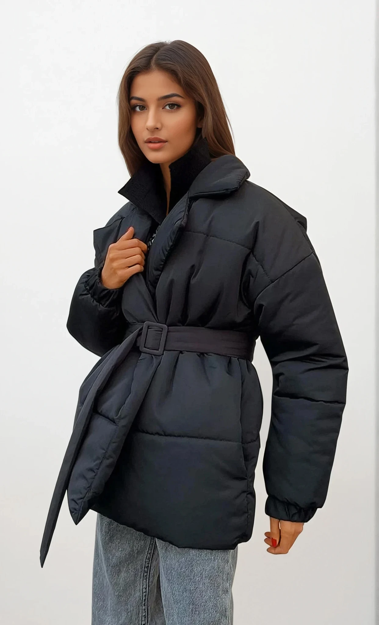 Winter Collared Puffer Coat