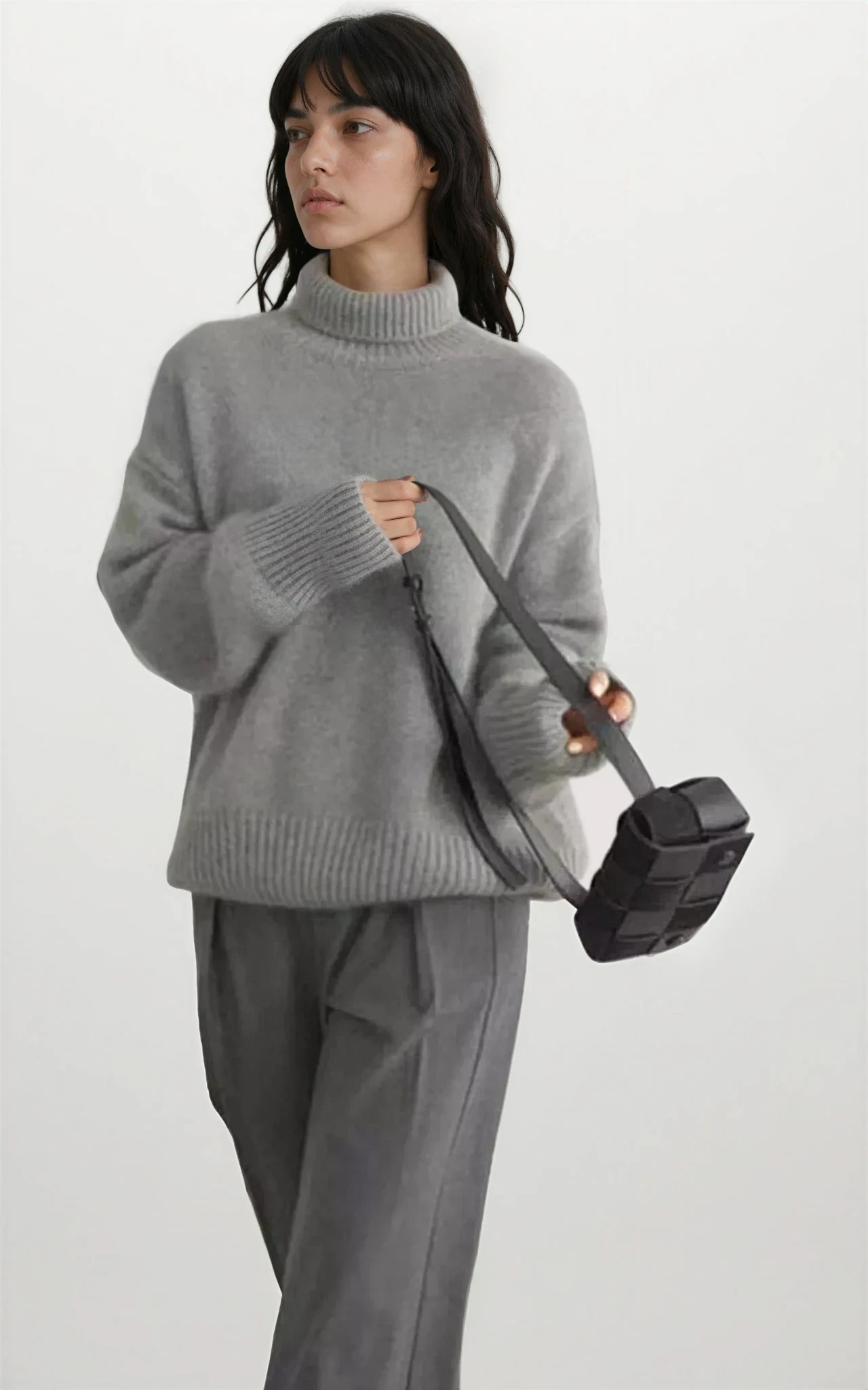 Revive Turtleneck Dropped Shoulder Sweater