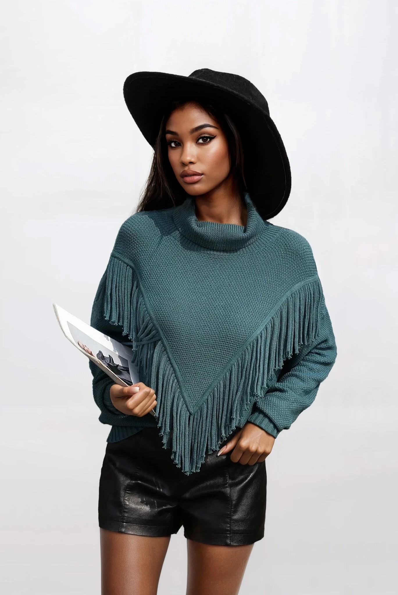 Cove Turtleneck Tassel Sweater