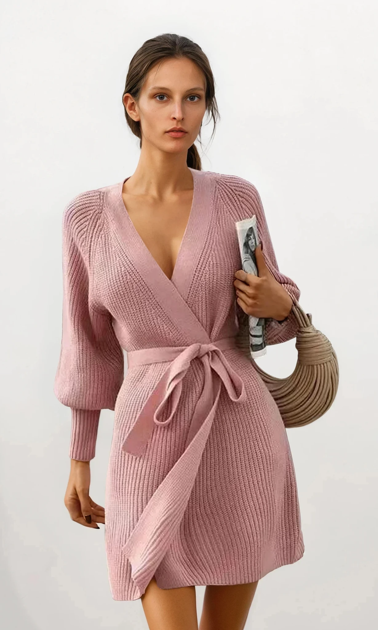 Bliss Open Front Tied Cardigan Dress