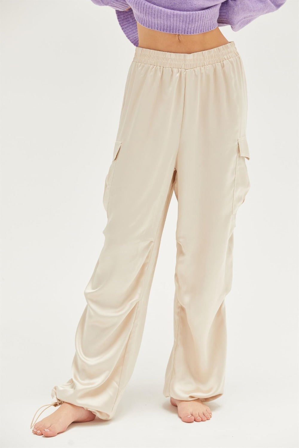 Reflect High Waist Straight Leg Cargo Pant