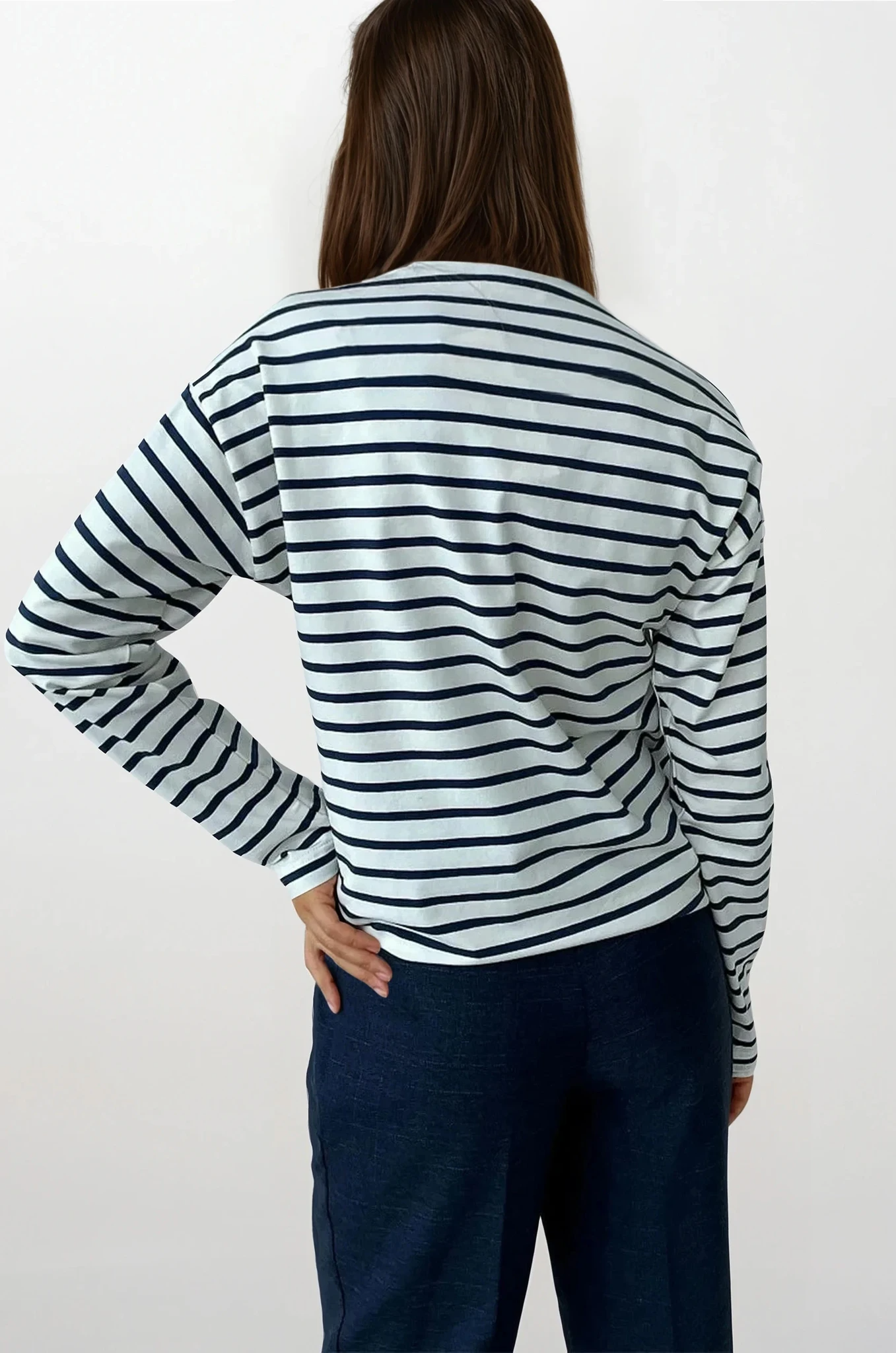 Striped Crew Neck Long Sleeve