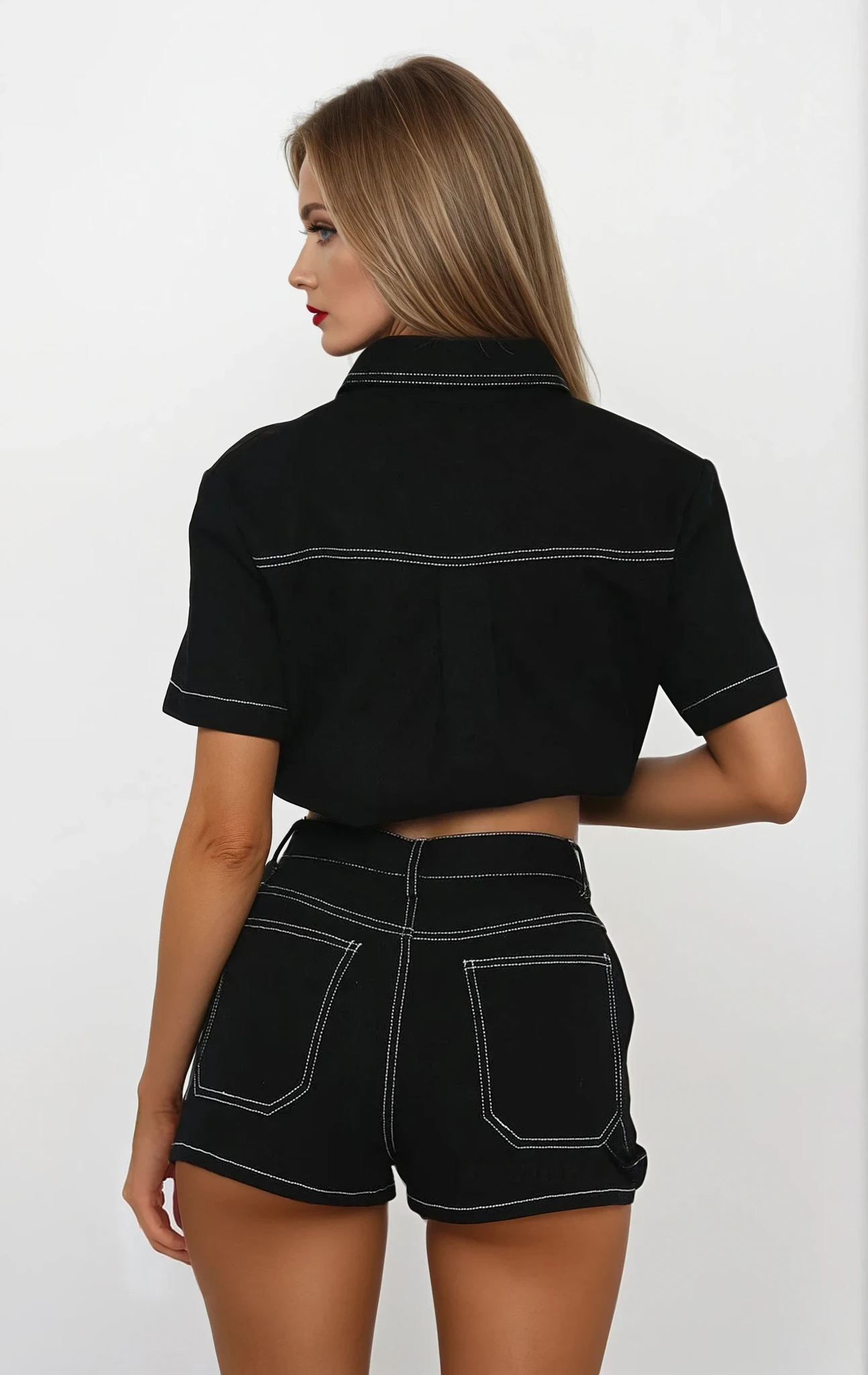 Cargo Button Up Top and Short Set