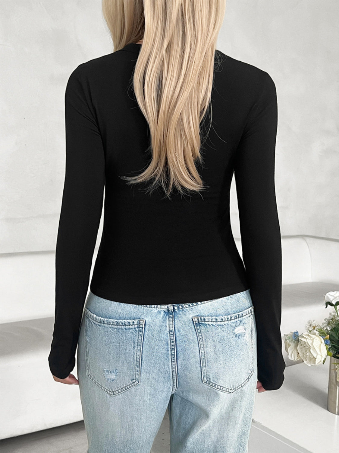 V-Neck Long Sleeve