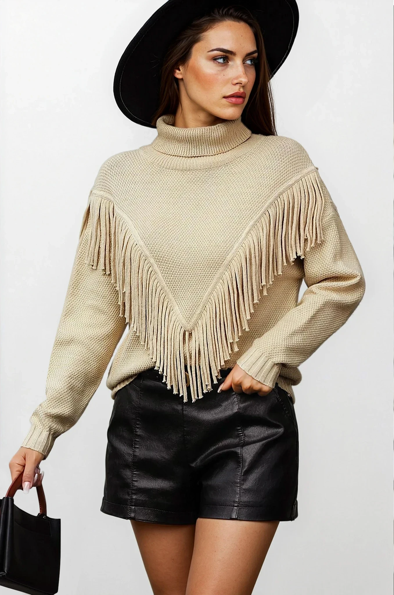 Cove Turtleneck Tassel Sweater