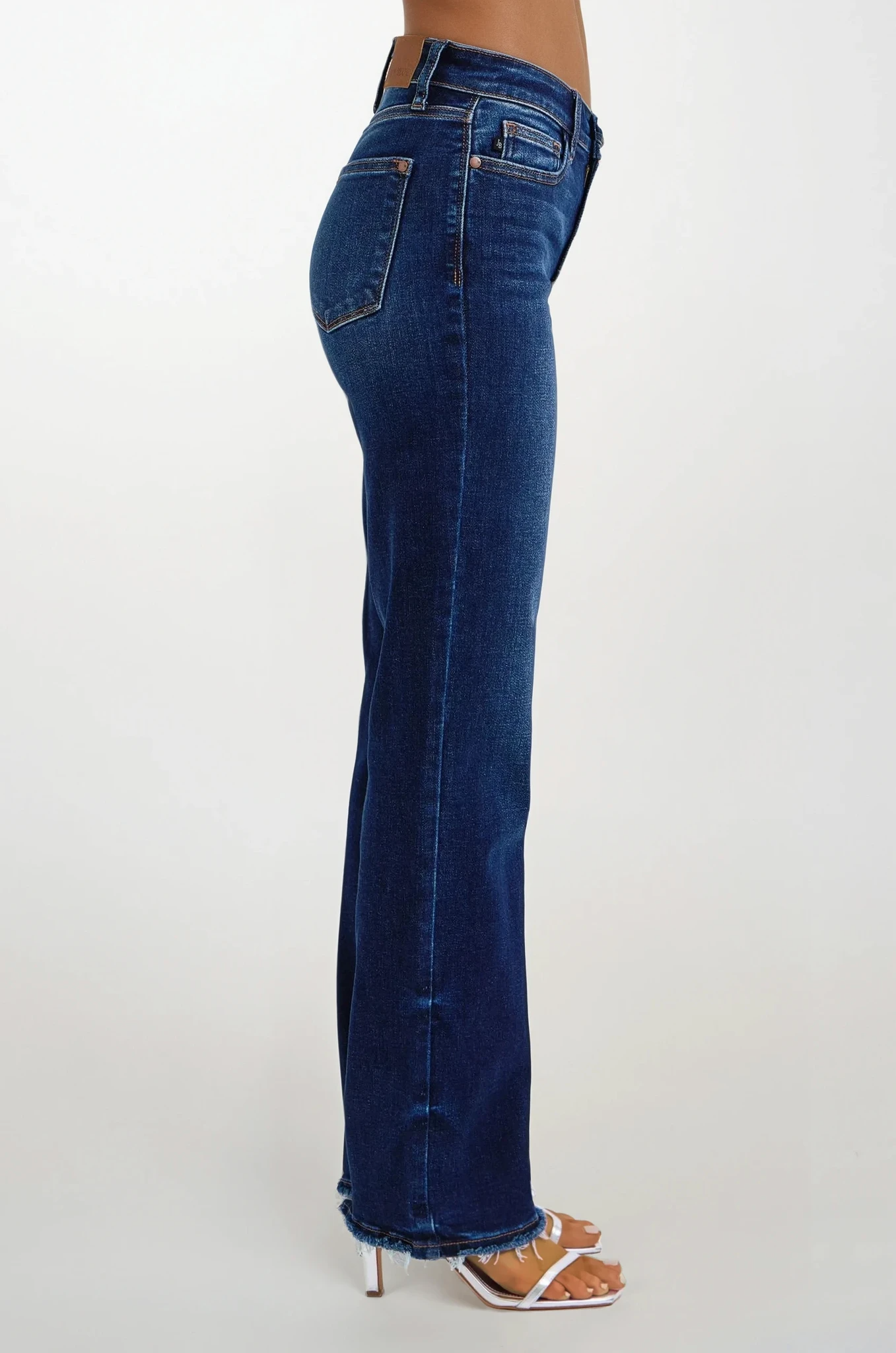 Raw Hem Straight Leg Jean
