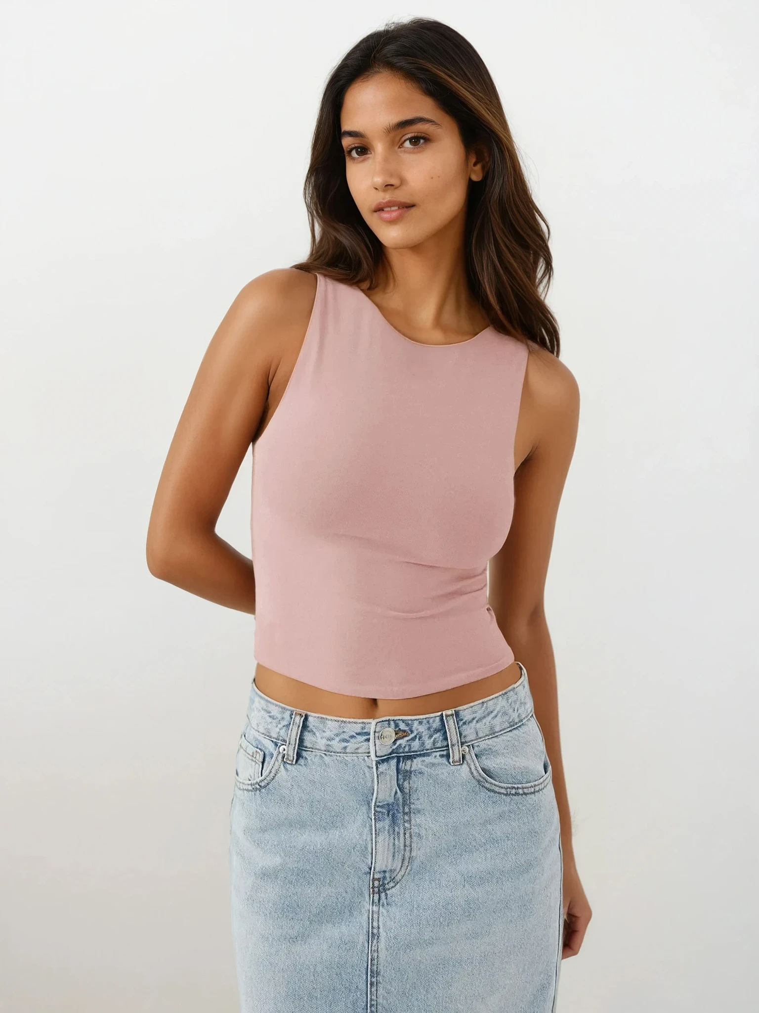 Everyday Round Neck Cropped Tank