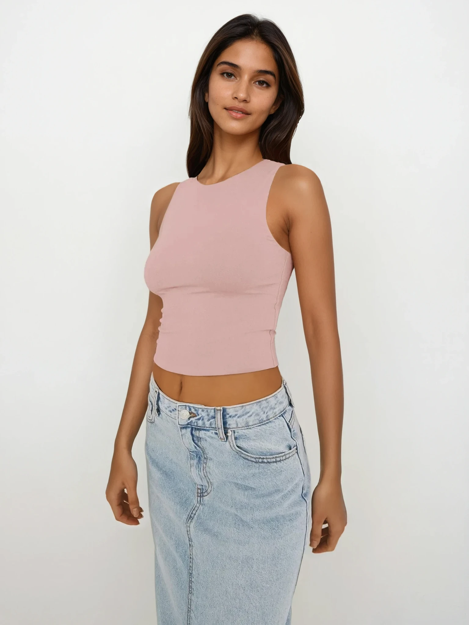 Everyday Round Neck Cropped Tank