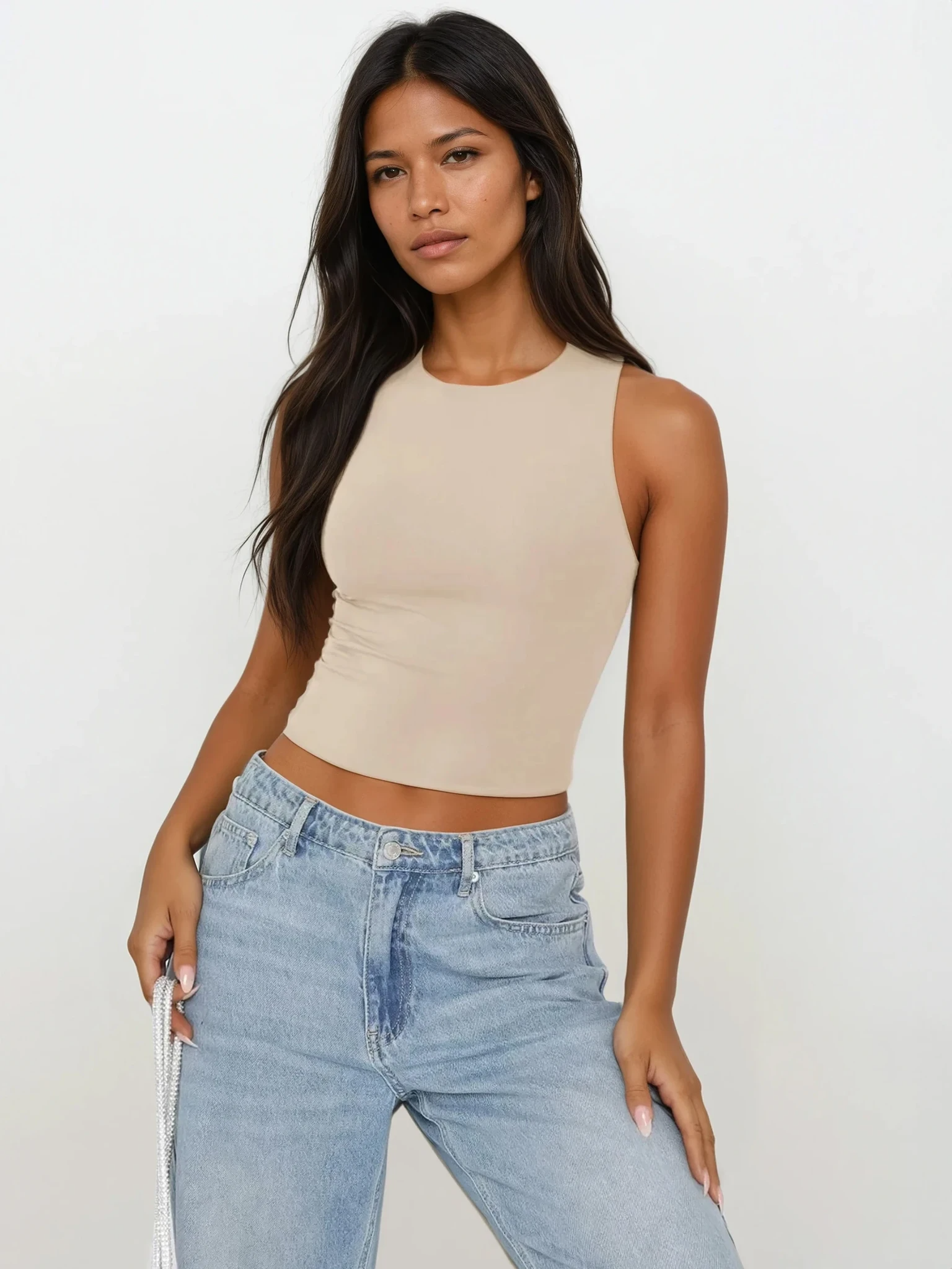 Everyday Round Neck Cropped Tank