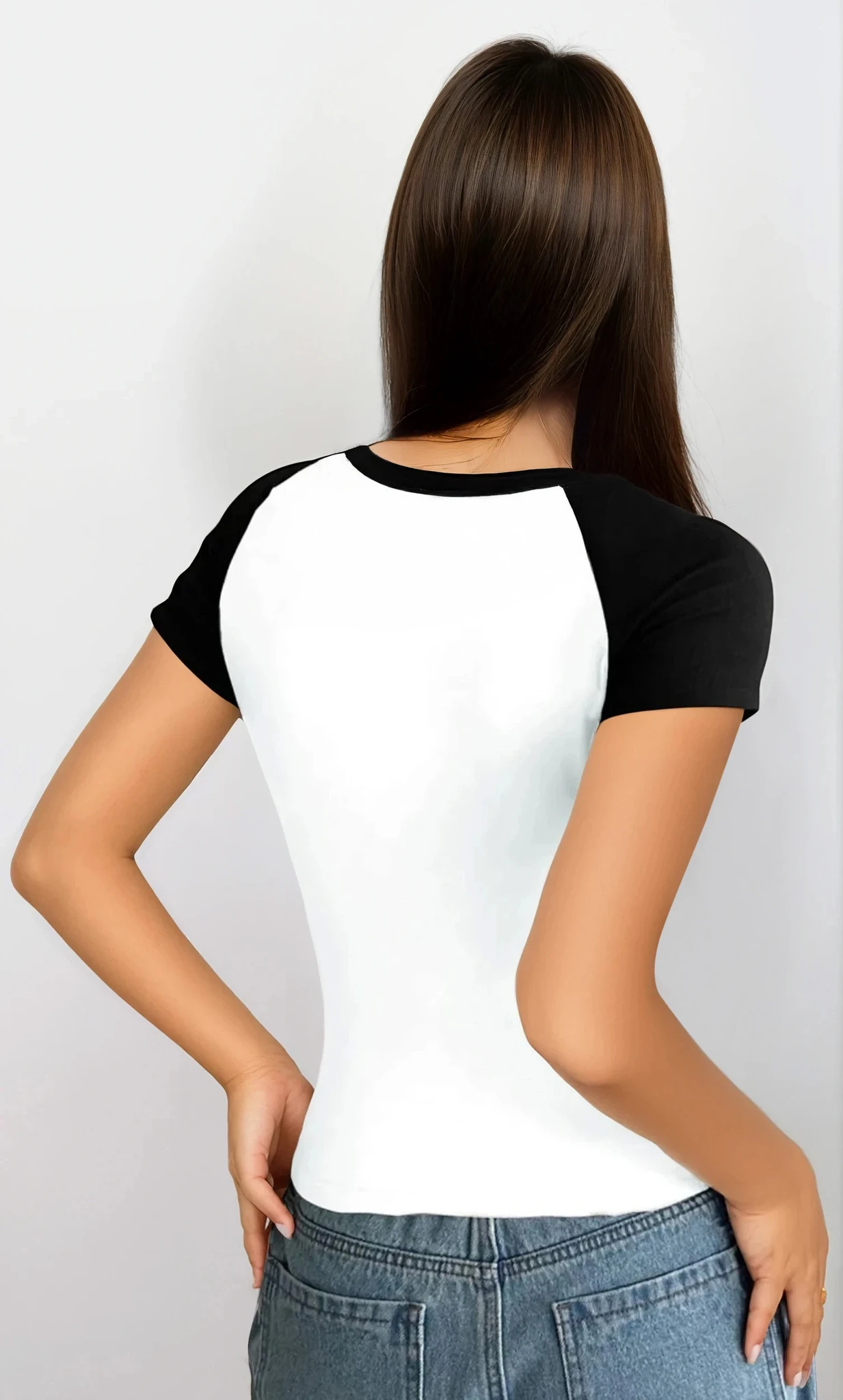 Baseball Scoop Neck Short Sleeve