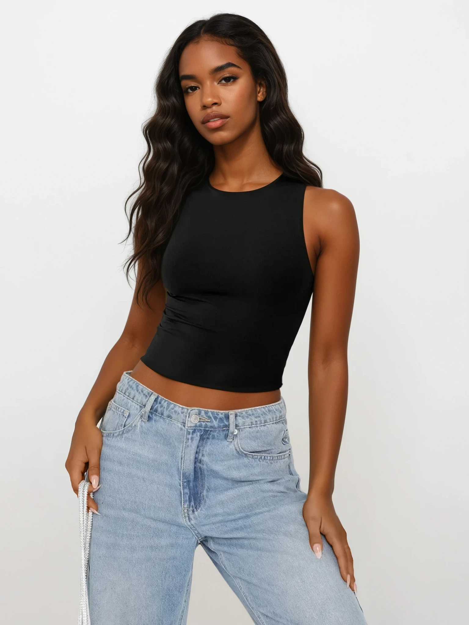 Everyday Round Neck Cropped Tank