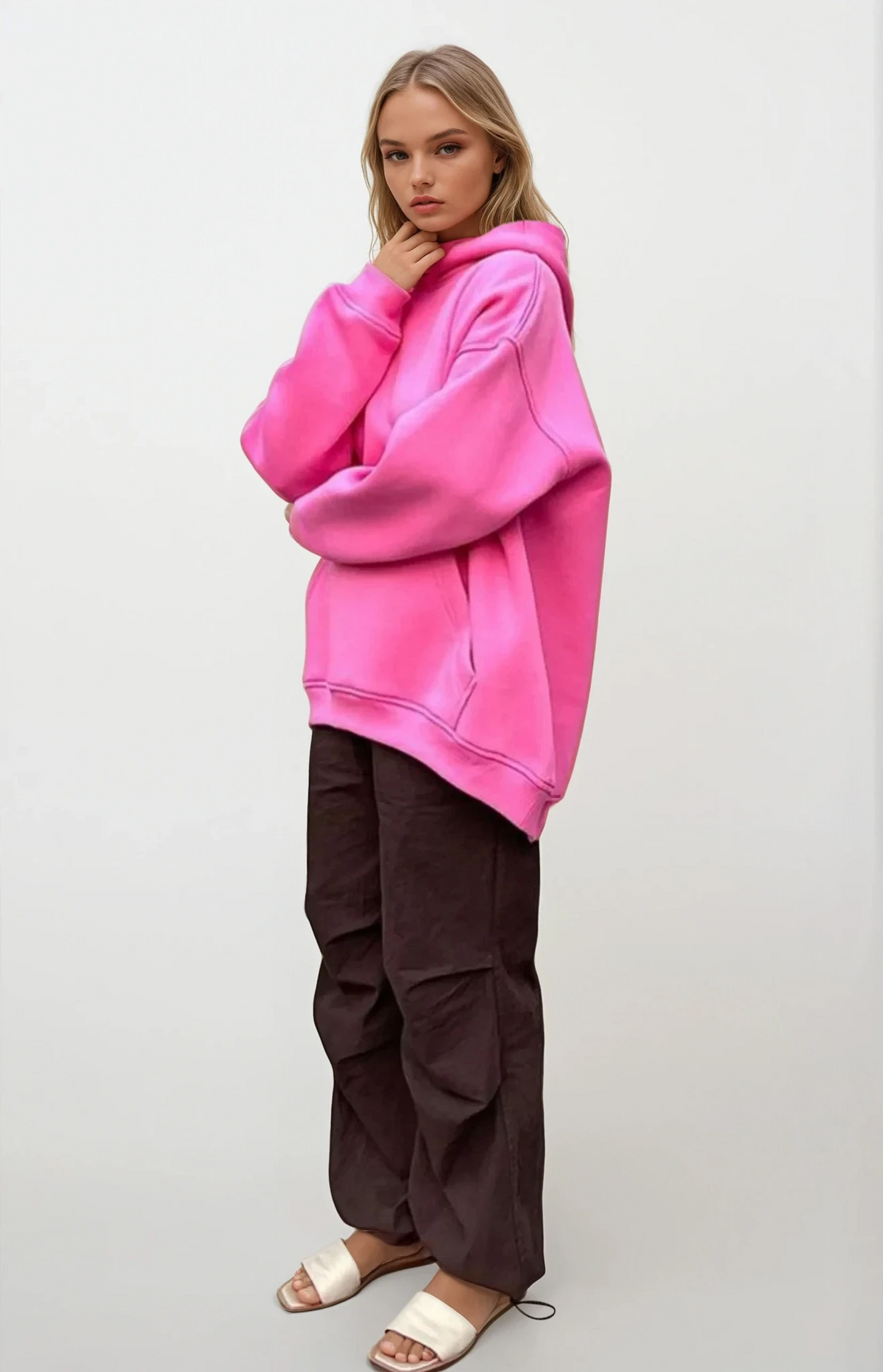 Bundle Up Dropped Shoulder Hoodie