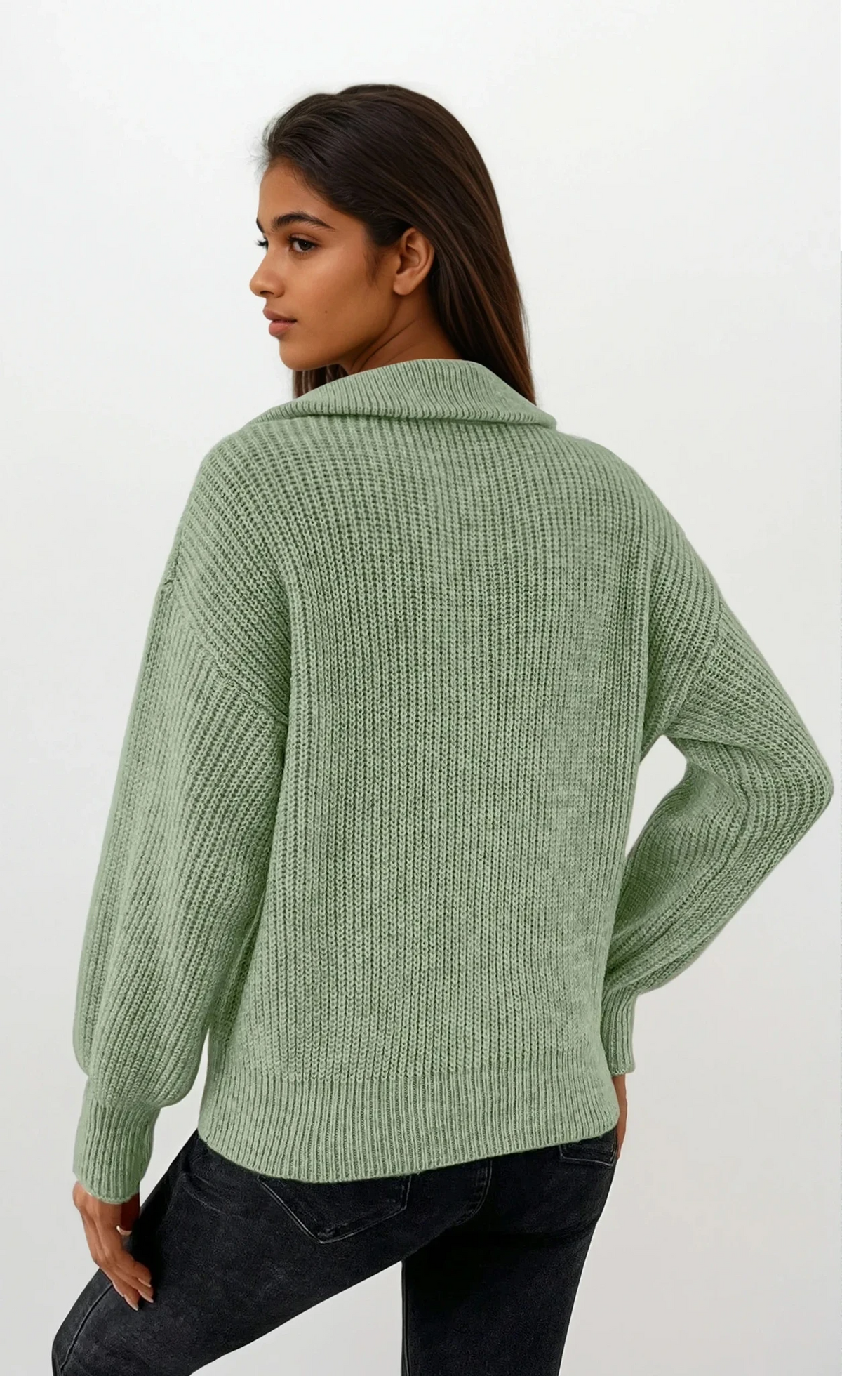 Cushion Half Zip Pullover lightweight solid pattern versatile style