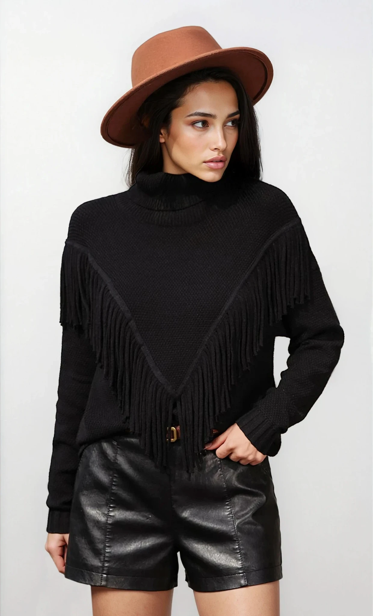 Cove Turtleneck Tassel Sweater