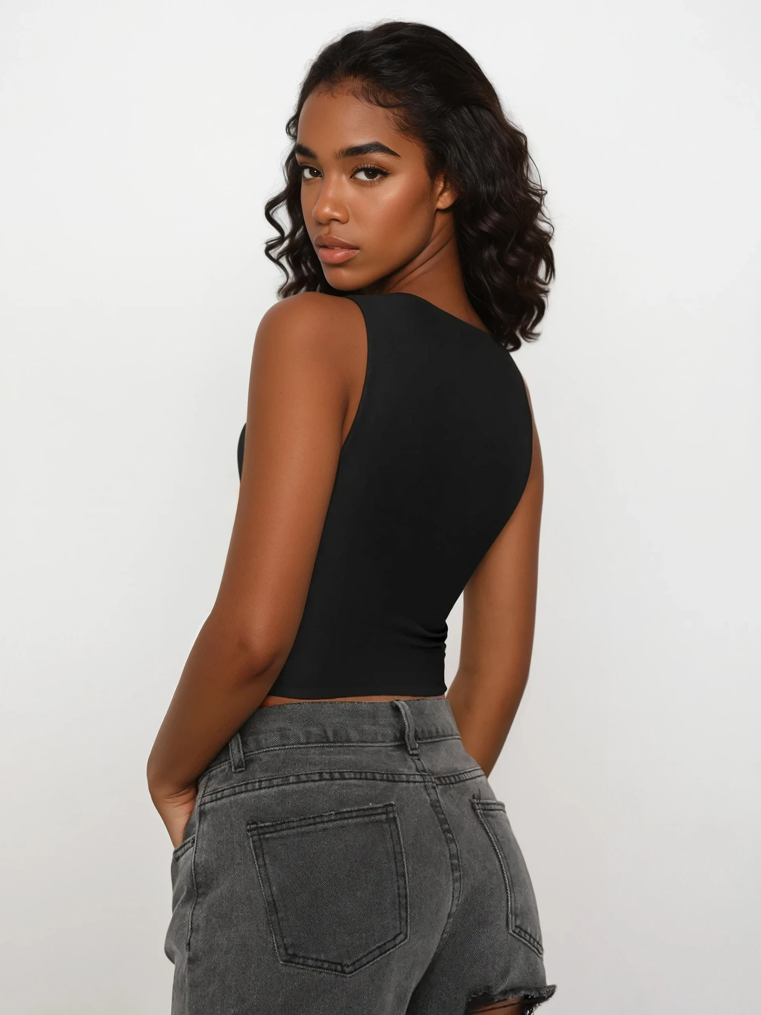 Everyday Round Neck Cropped Tank