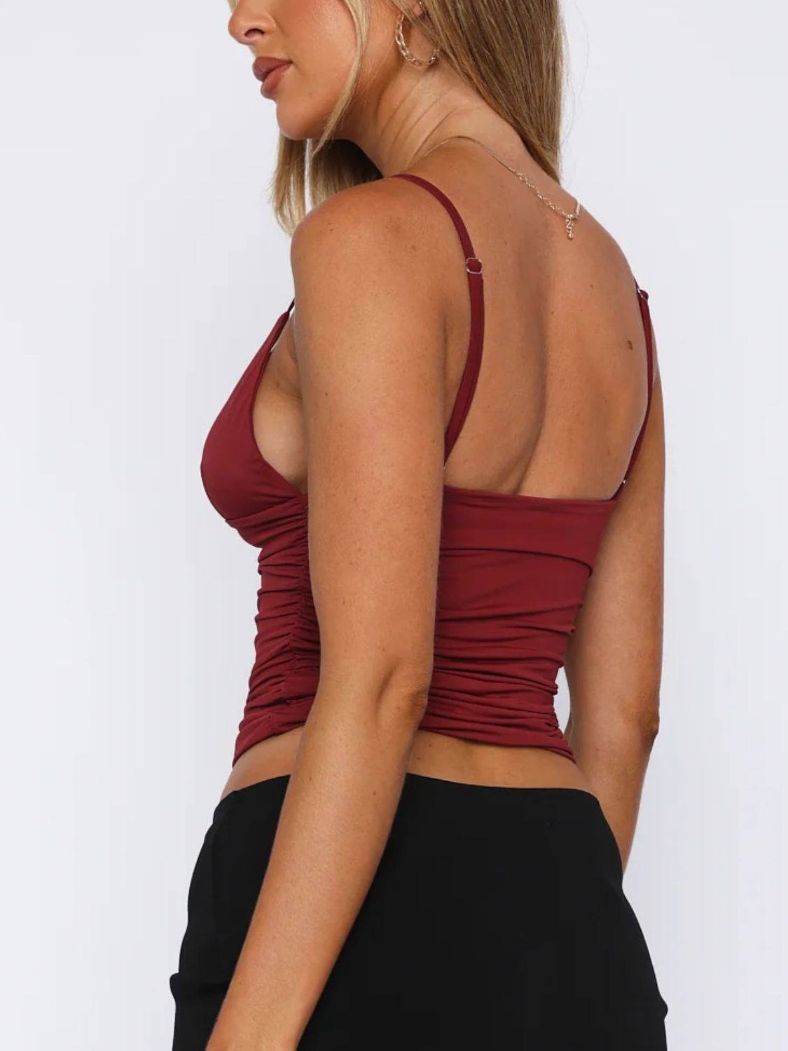 Everyday Ruched V-Neck Cami