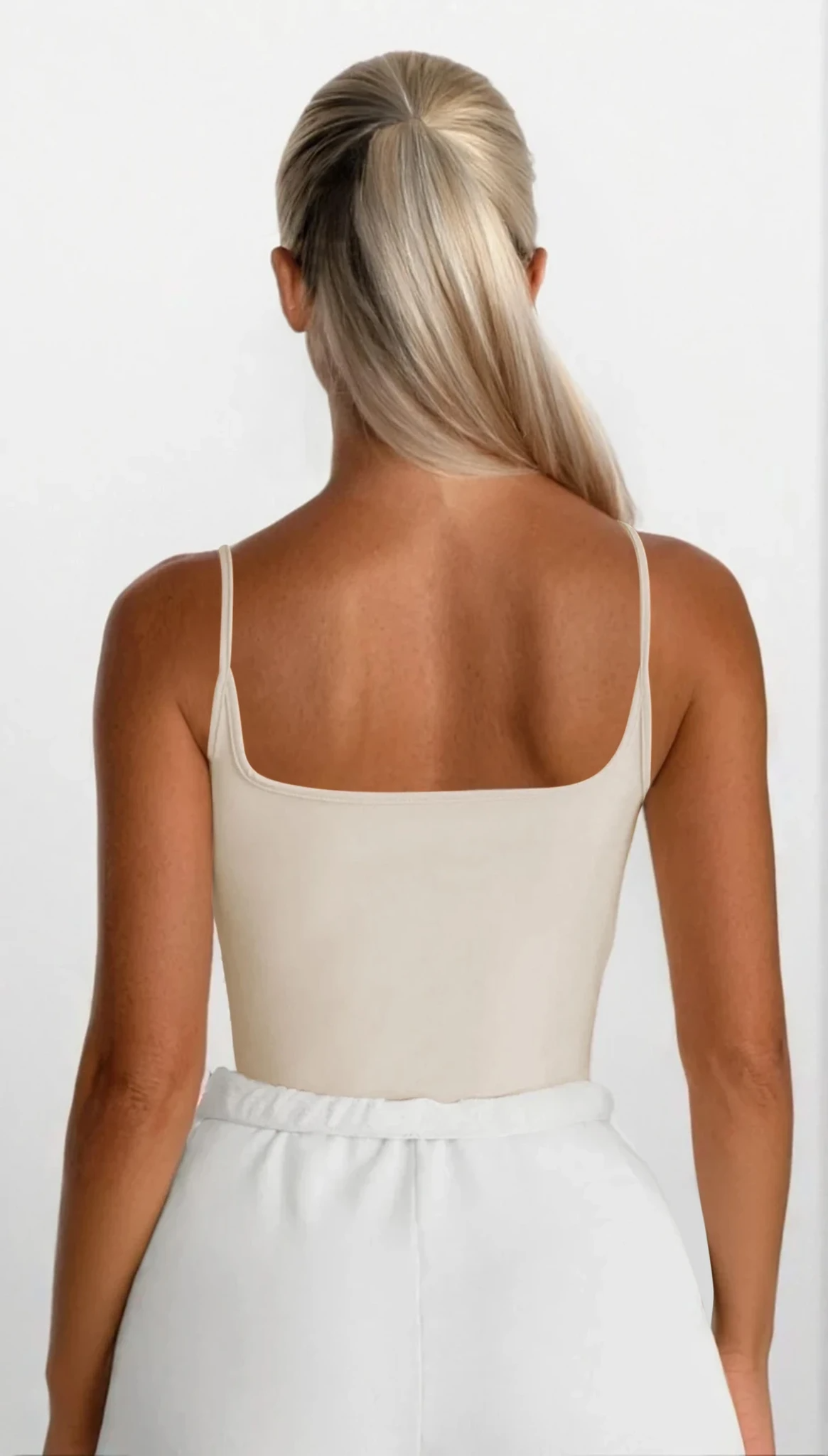 Everyday scoop neck cami in solid color sleeveless versatile top