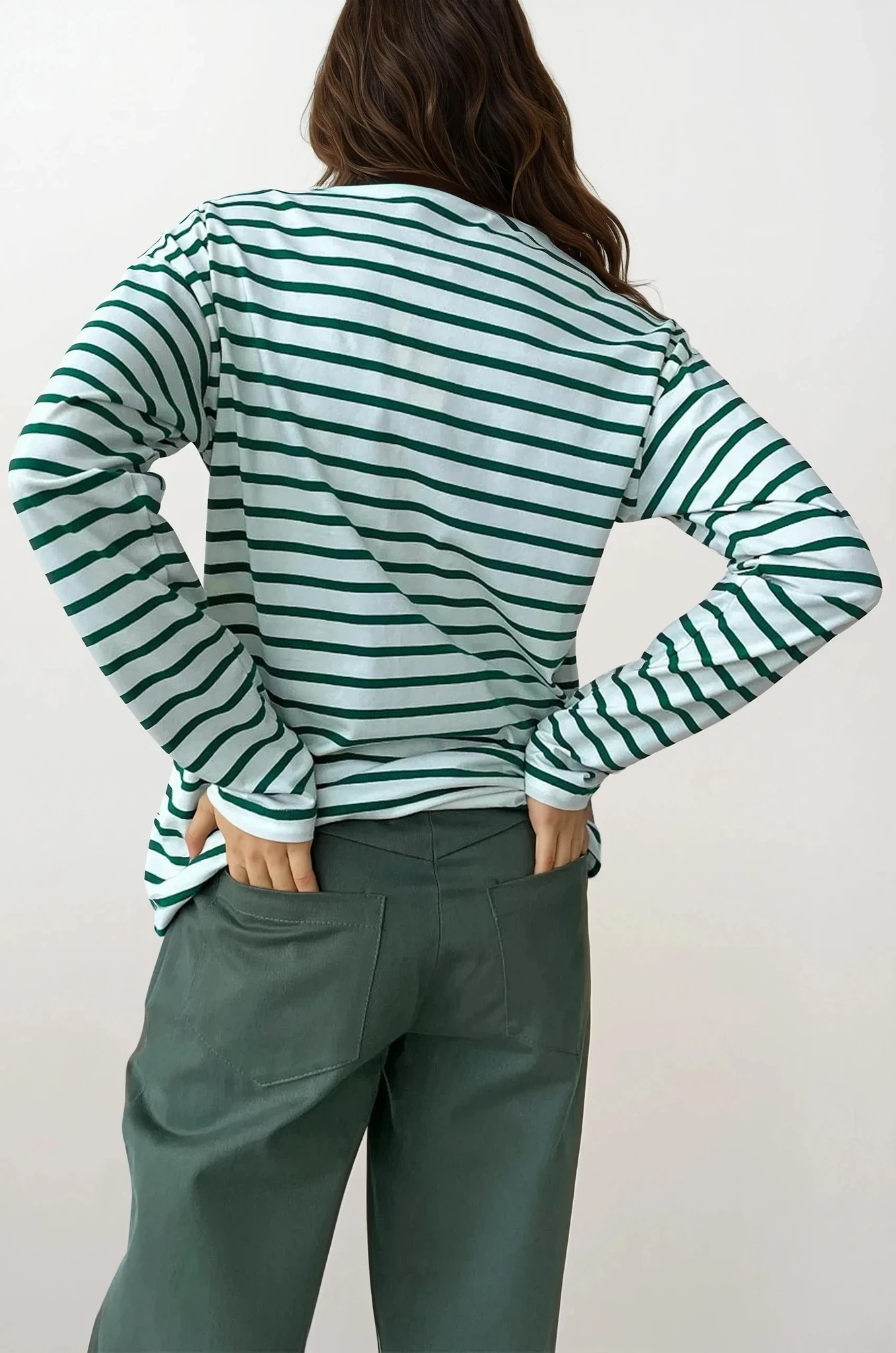 Striped Crew Neck Long Sleeve