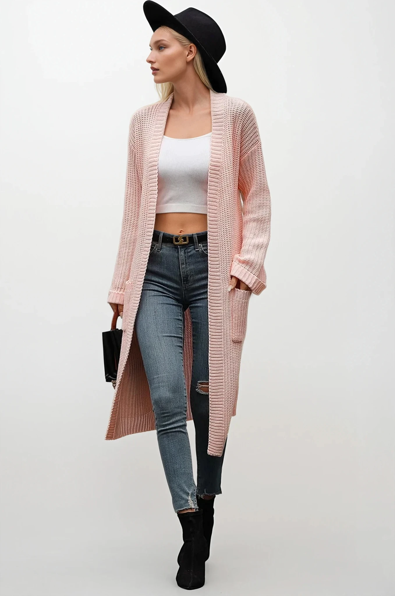 Vogue Open Front Cardigan