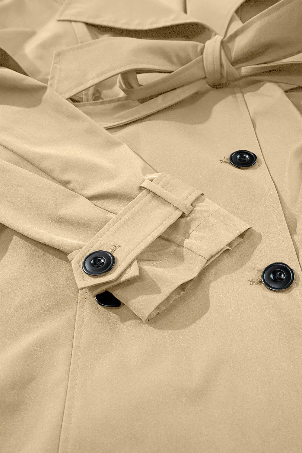 Intellect Trench versatile buttoned midi coat with adjustable belt