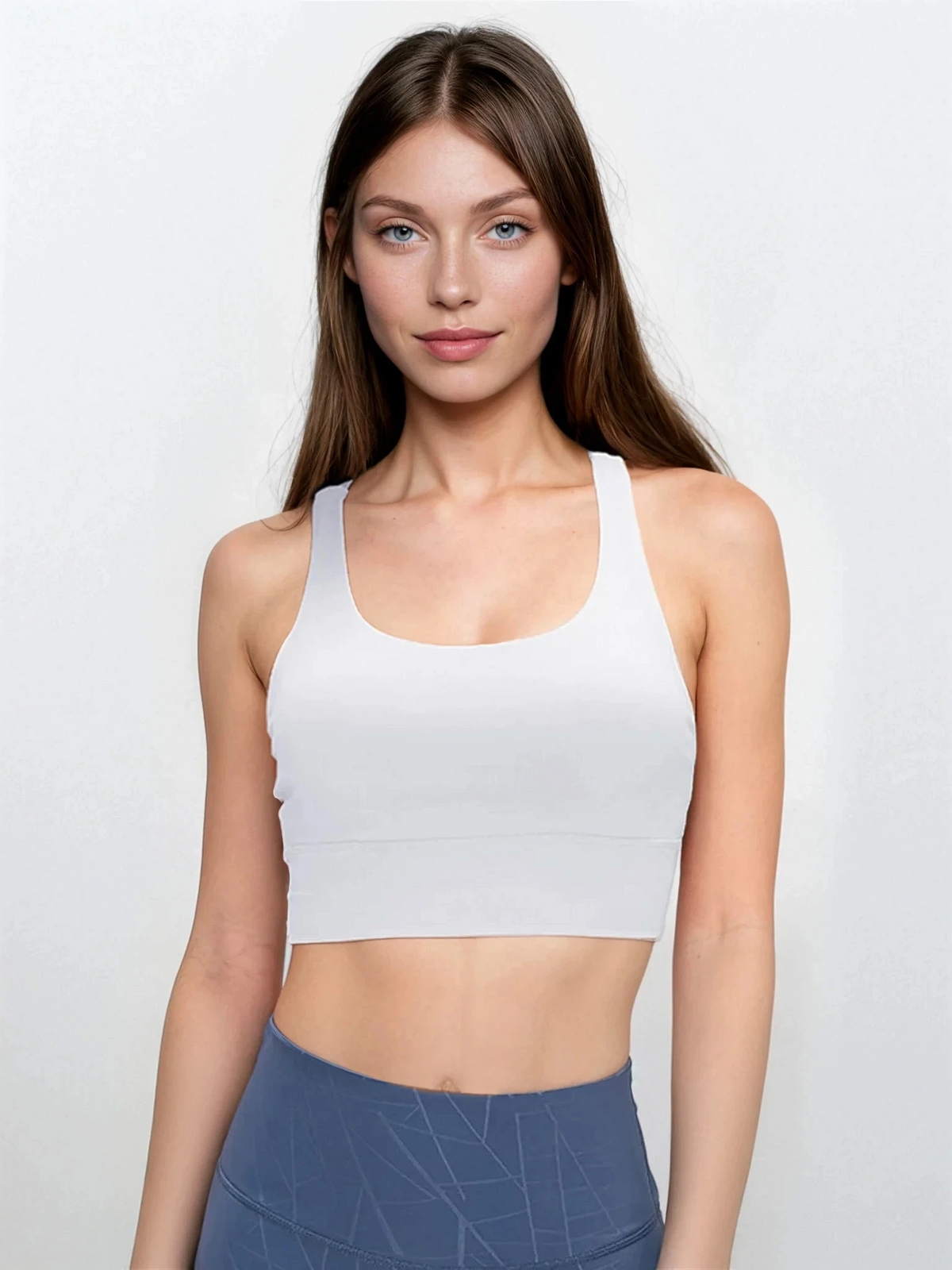 Reaction crisscross back bra with removable padding for sports