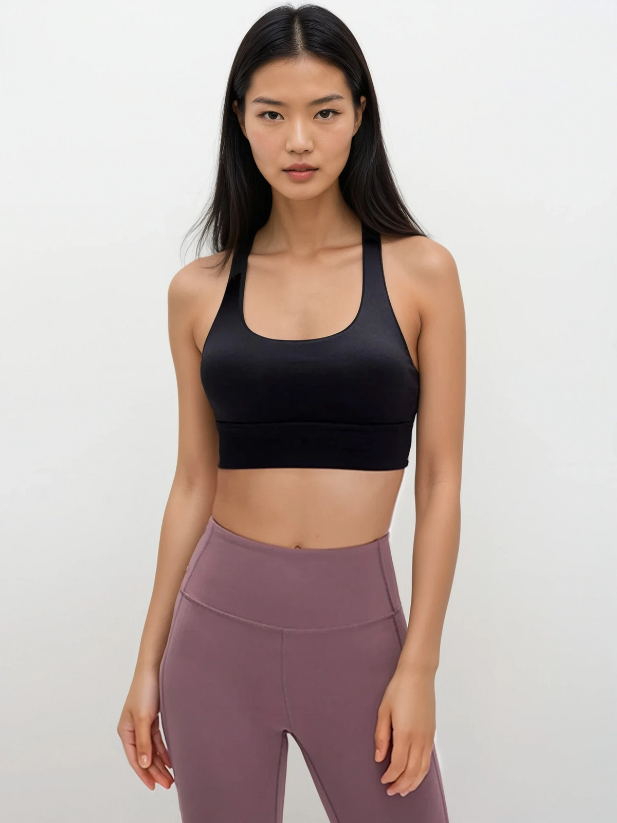 Reaction crisscross back bra with removable padding for sports