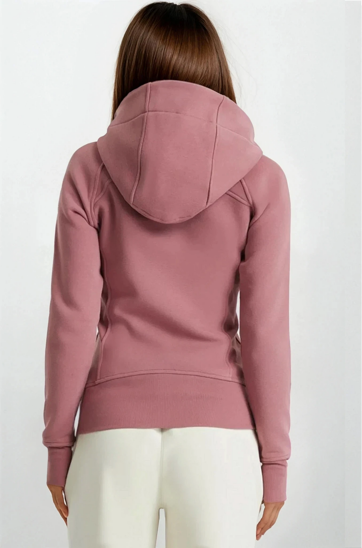 Trainer full zip hoodie lightweight stretchy with attached hood
