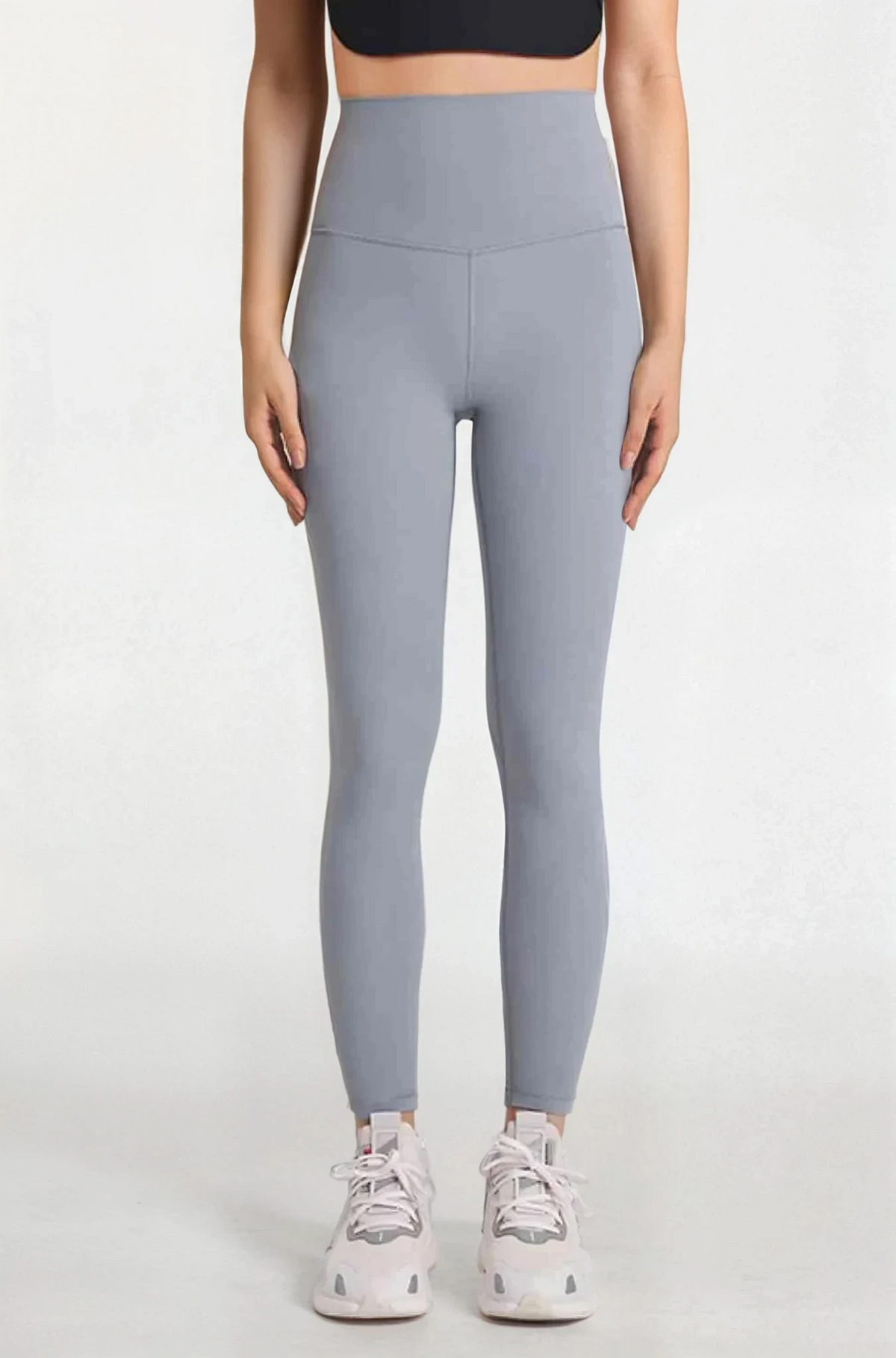 ultra soft high-waist leggings in black fabric