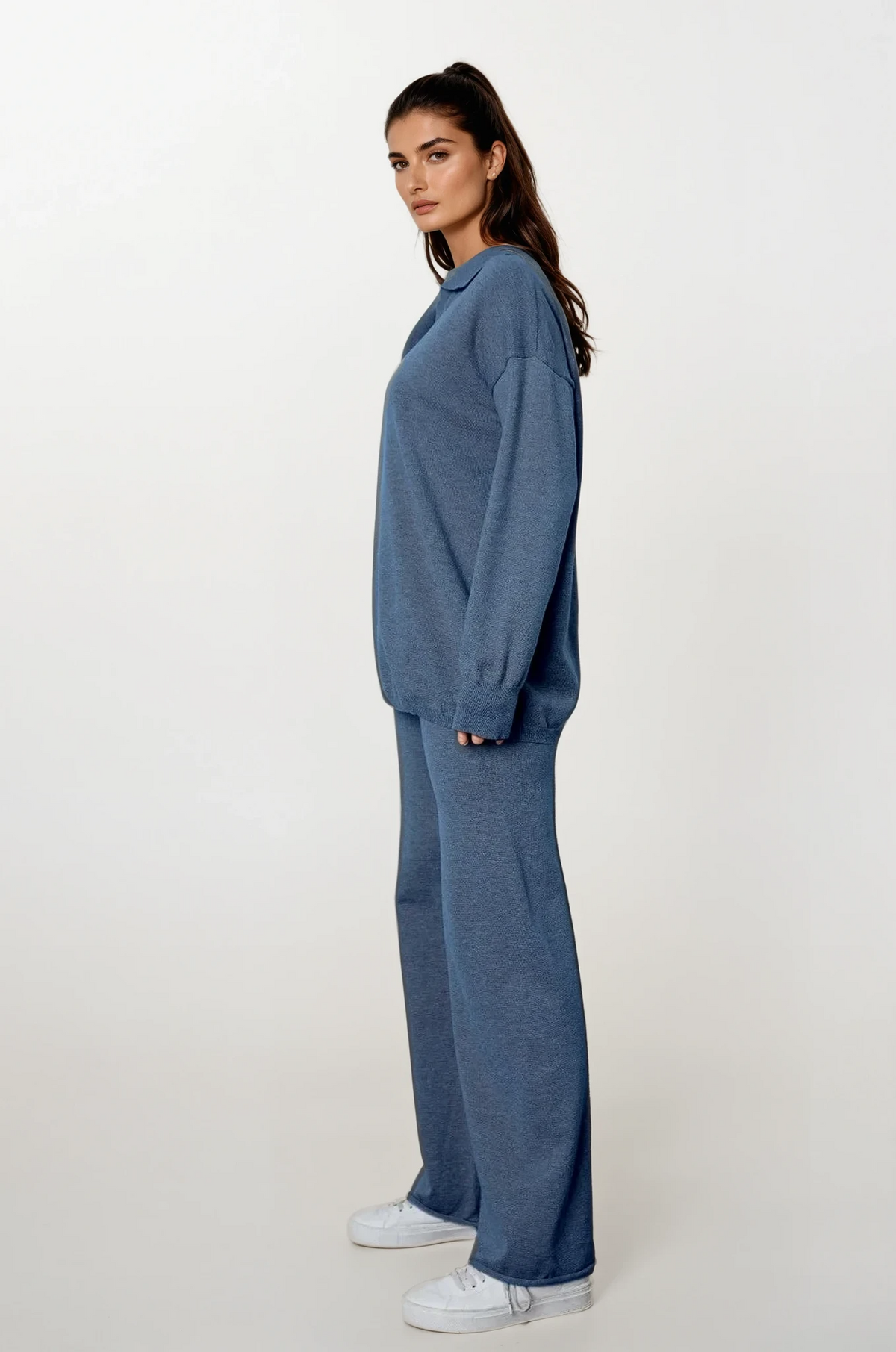 Victorious Johnny Collar Sweater and Pants Set oversized fit