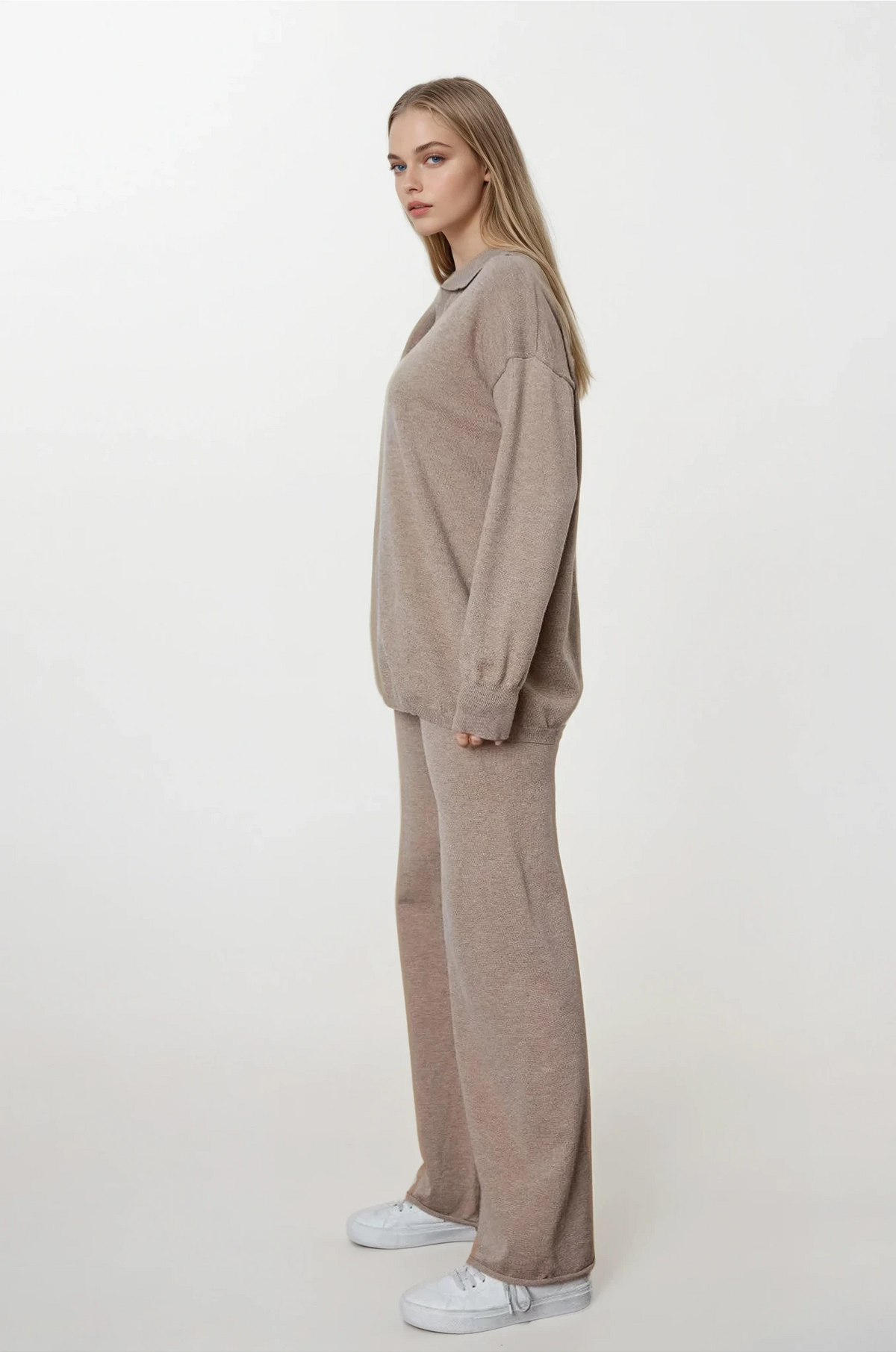 Victorious Johnny Collar Sweater and Pants Set oversized fit