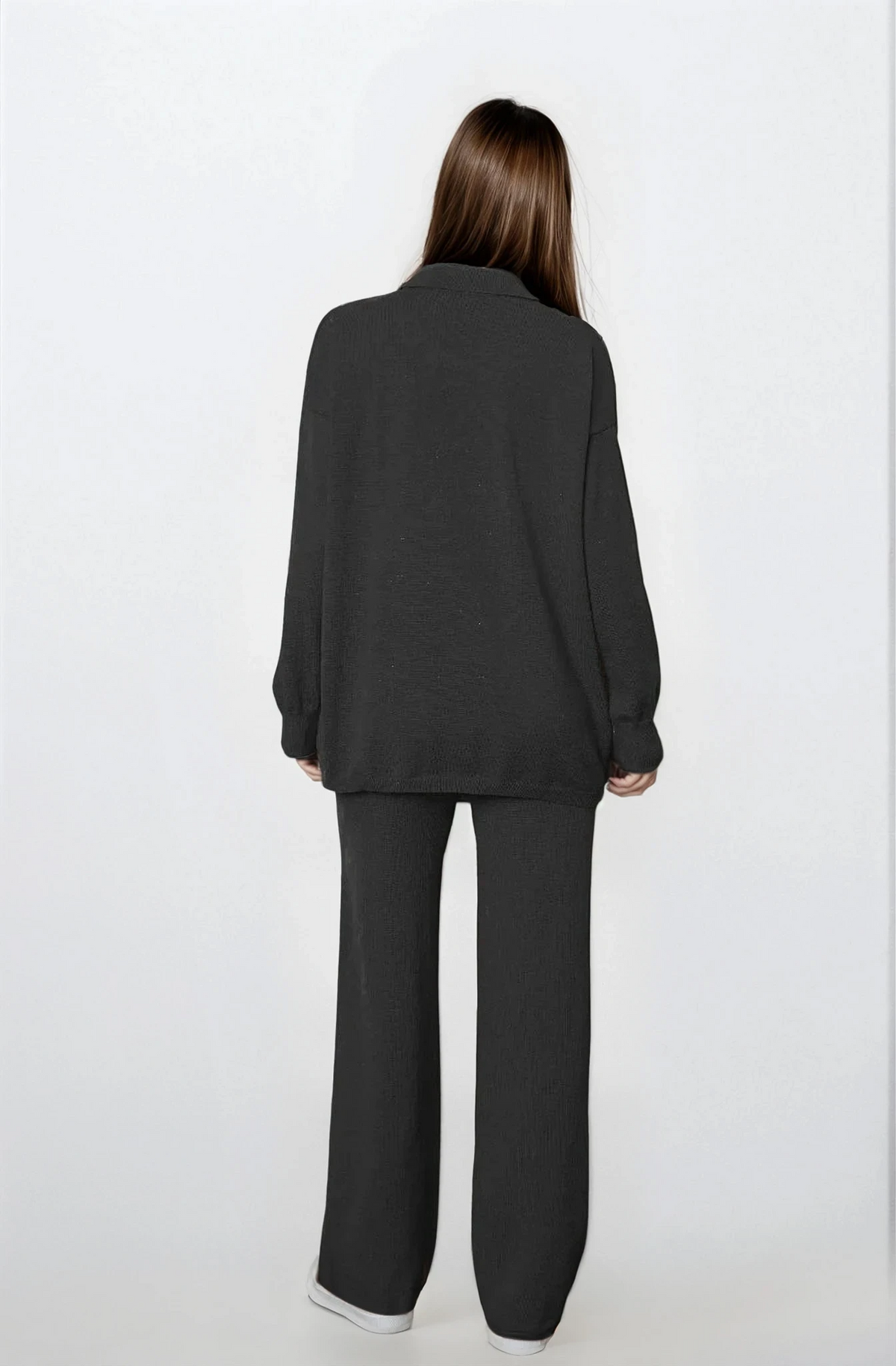 Victorious Johnny Collar Sweater and Pants Set oversized fit