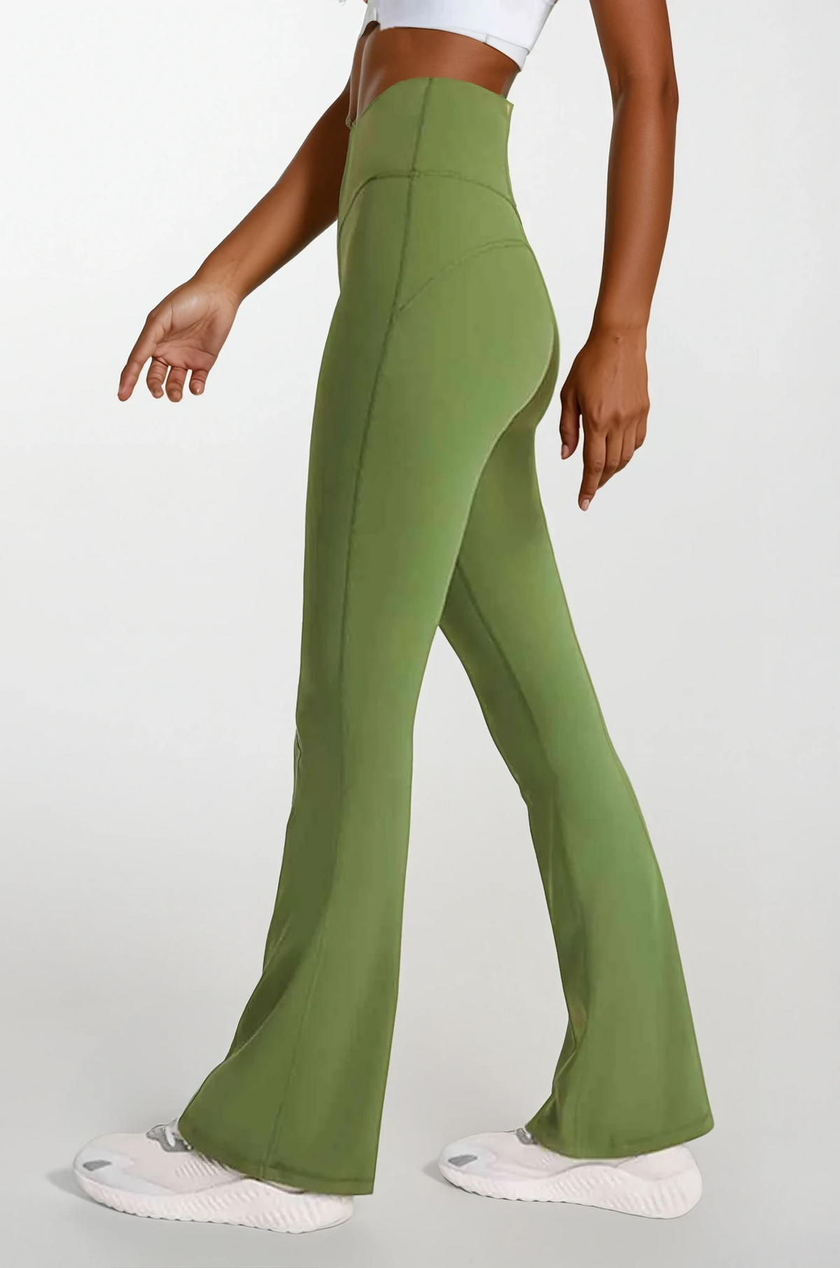 Zen Flare high-waist yoga pant in solid pattern