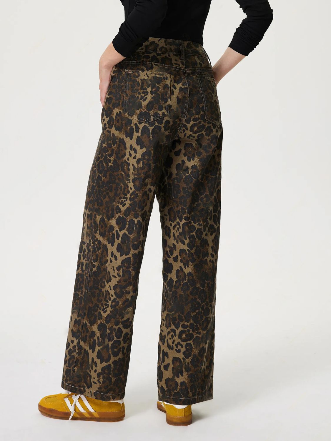 Leopard Straight Leg Jean