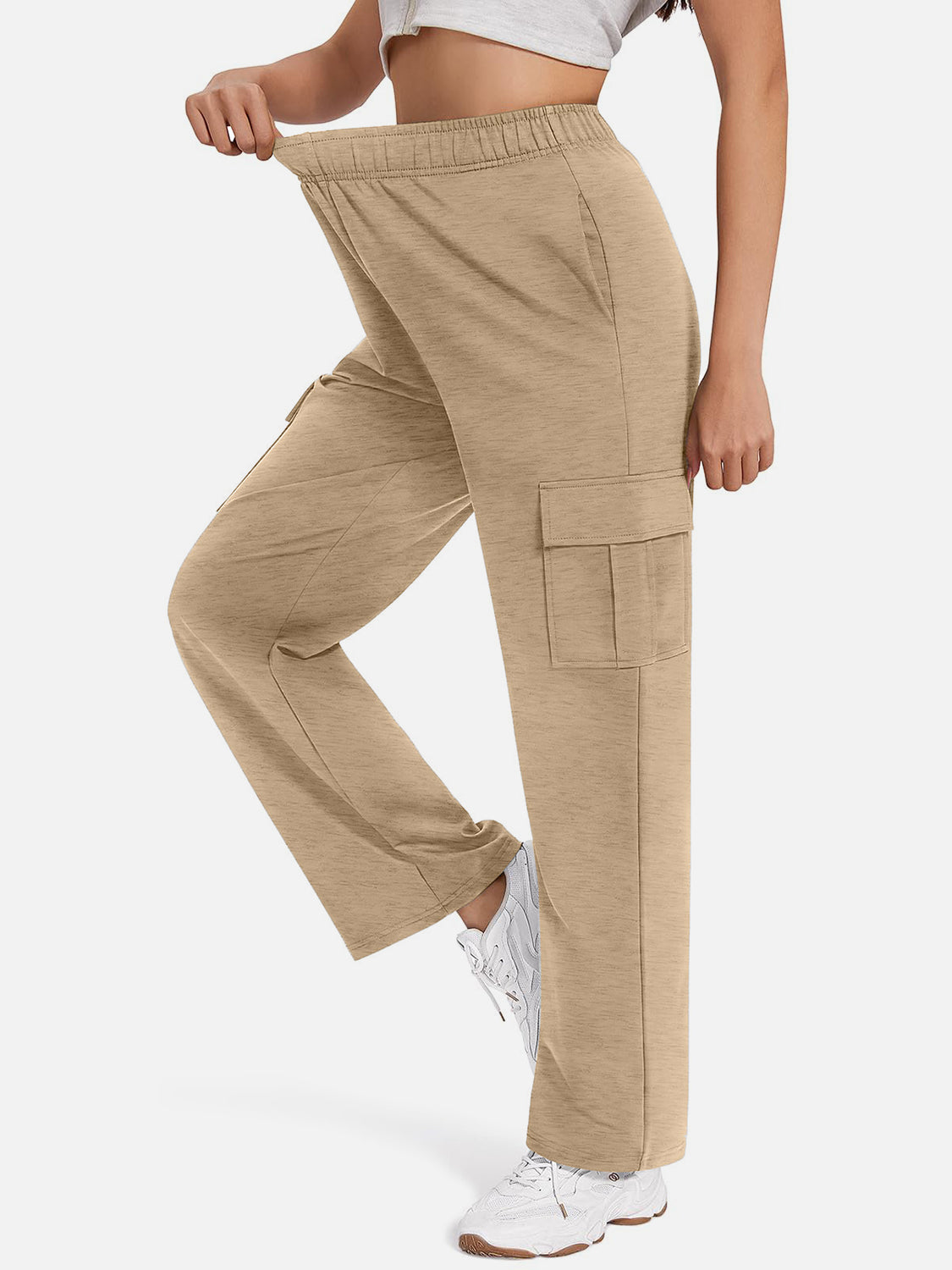 Cargo Straight Leg Sweatpant