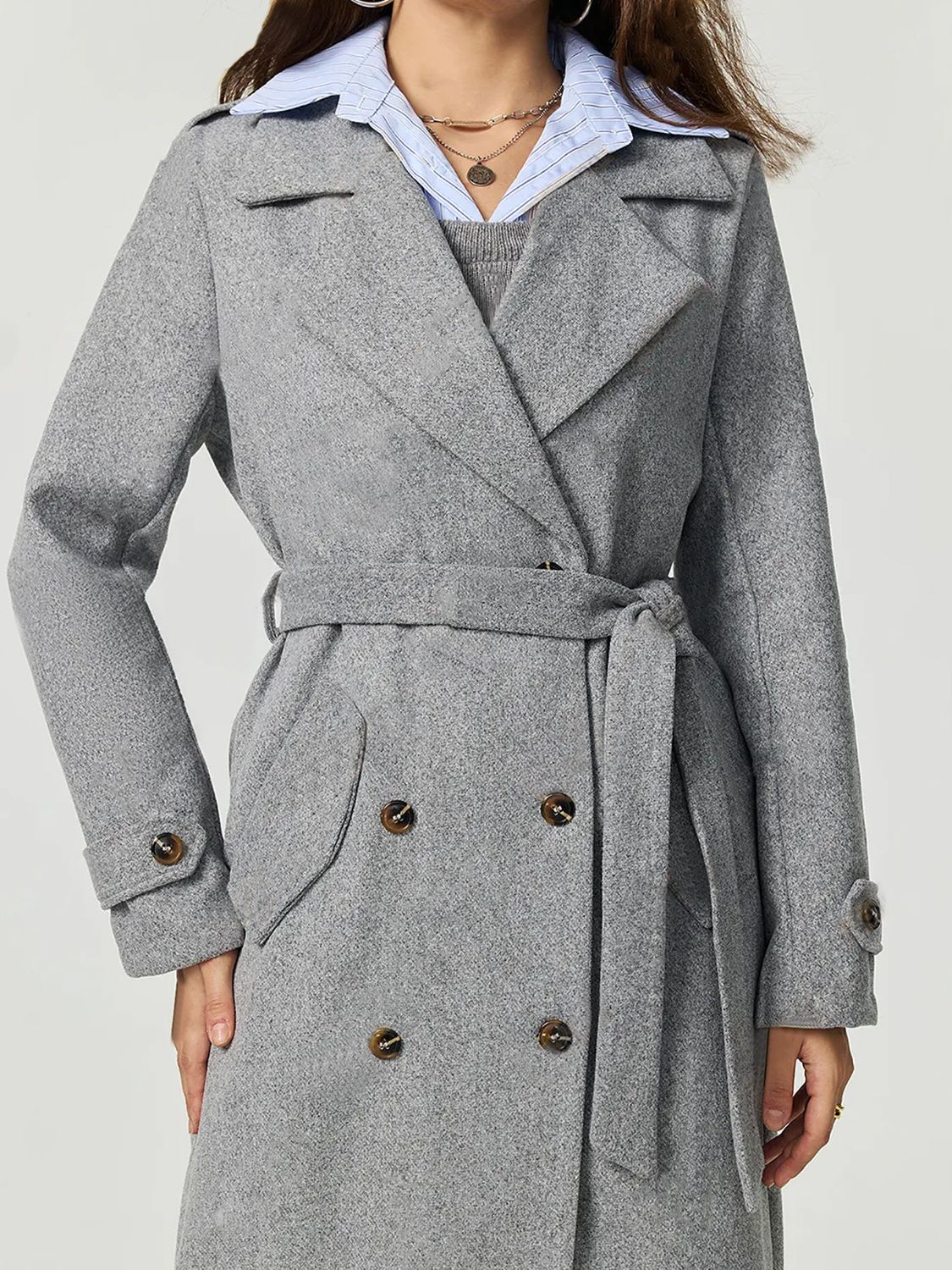 Posh Collared Longline Coat