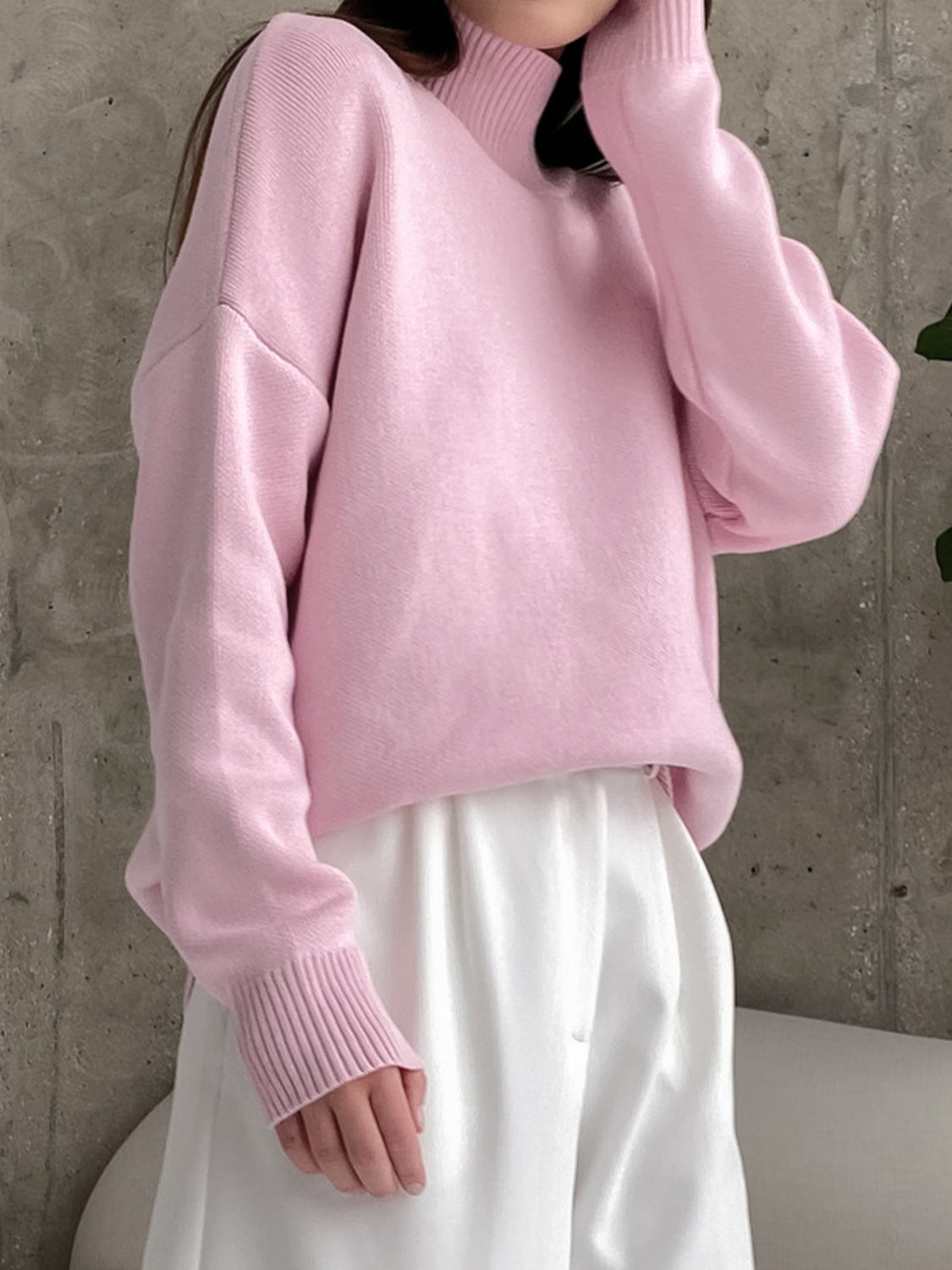 Laid Back Mock Neck Sweater