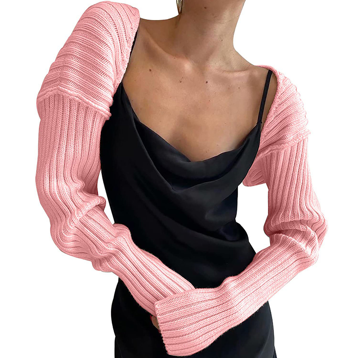 Cropped Knit Bolero Cardigan