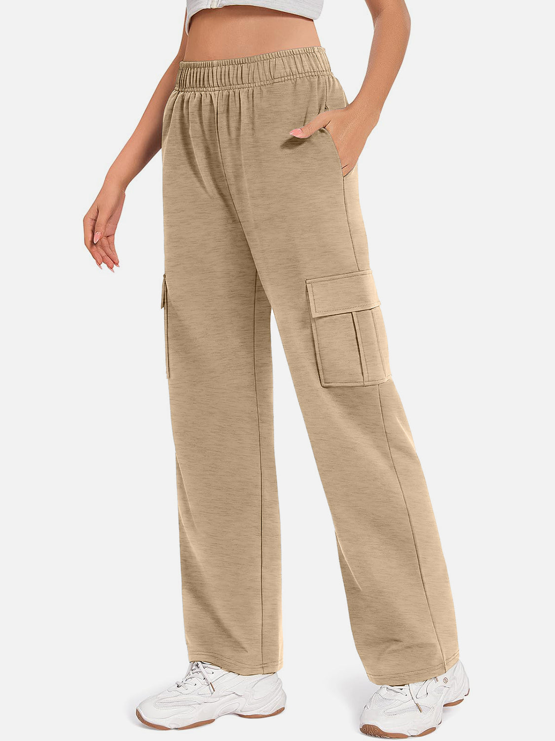 Cargo Straight Leg Sweatpant