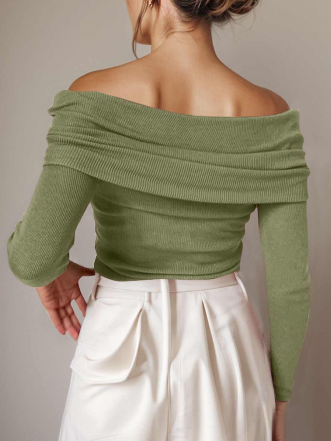 Weightless Off-Shoulder Sweater