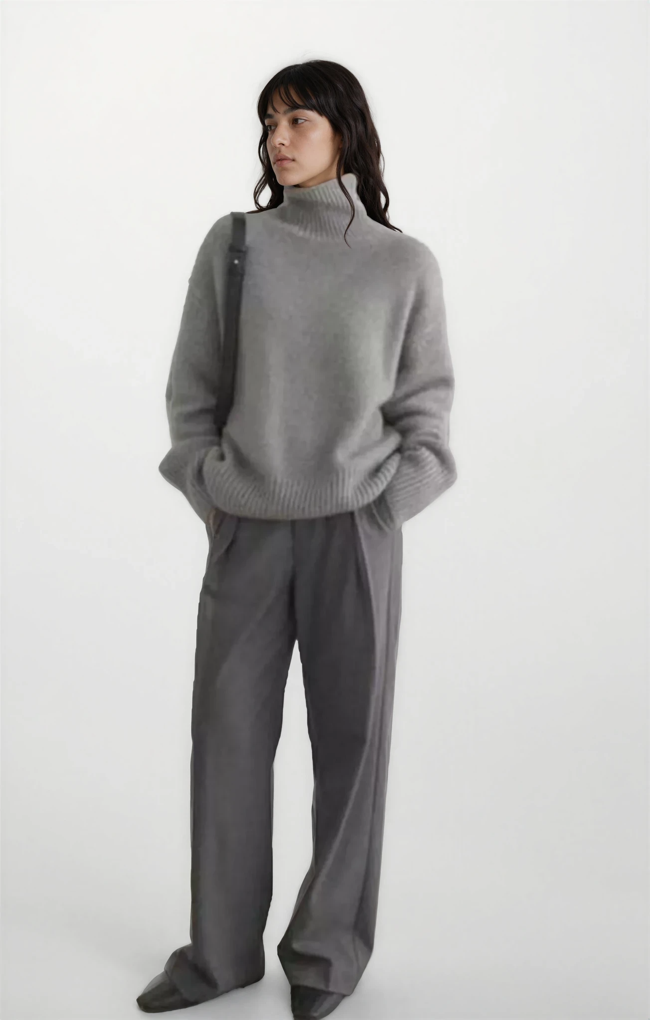 Revive Turtleneck Dropped Shoulder Sweater