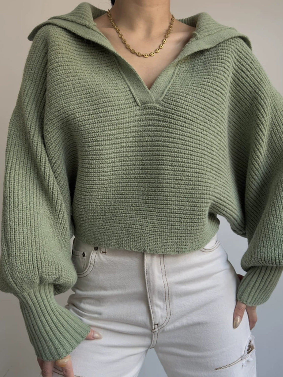 Ivy Johnny Collar Sweater