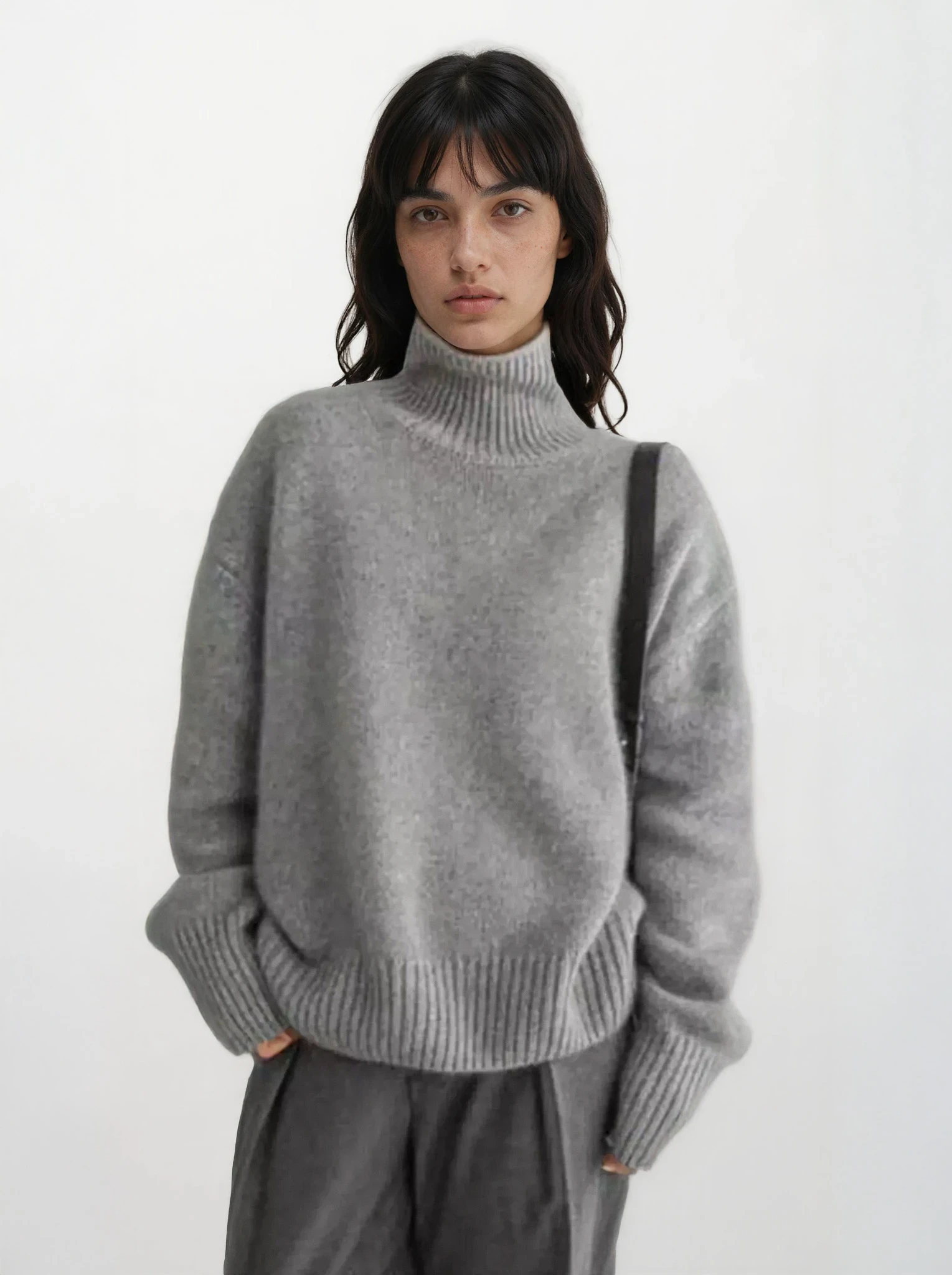 Revive Turtleneck Dropped Shoulder Sweater