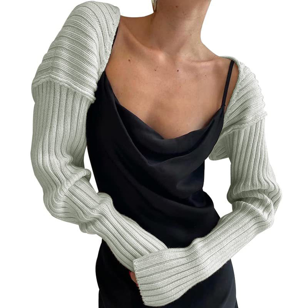 Cropped Knit Bolero Cardigan